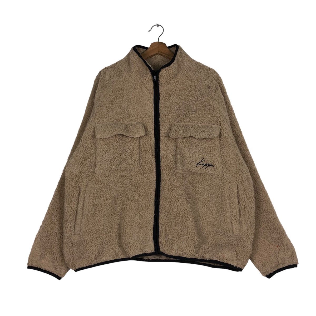 Japanese Brand 📌Vintage Bomber Jacket Fleece Sherpa Kappa Big Logo Anorak Size US M / EU 48-50 / 2 - 2 Thumbnail