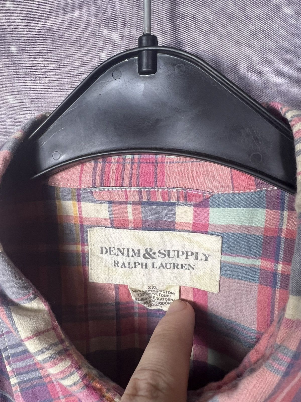 Denim & Supply Ralph Lauren Ralph Lauren Denim&Supply Western Checkered Shirt Size US XL / EU 56 / 4 - 5 Thumbnail