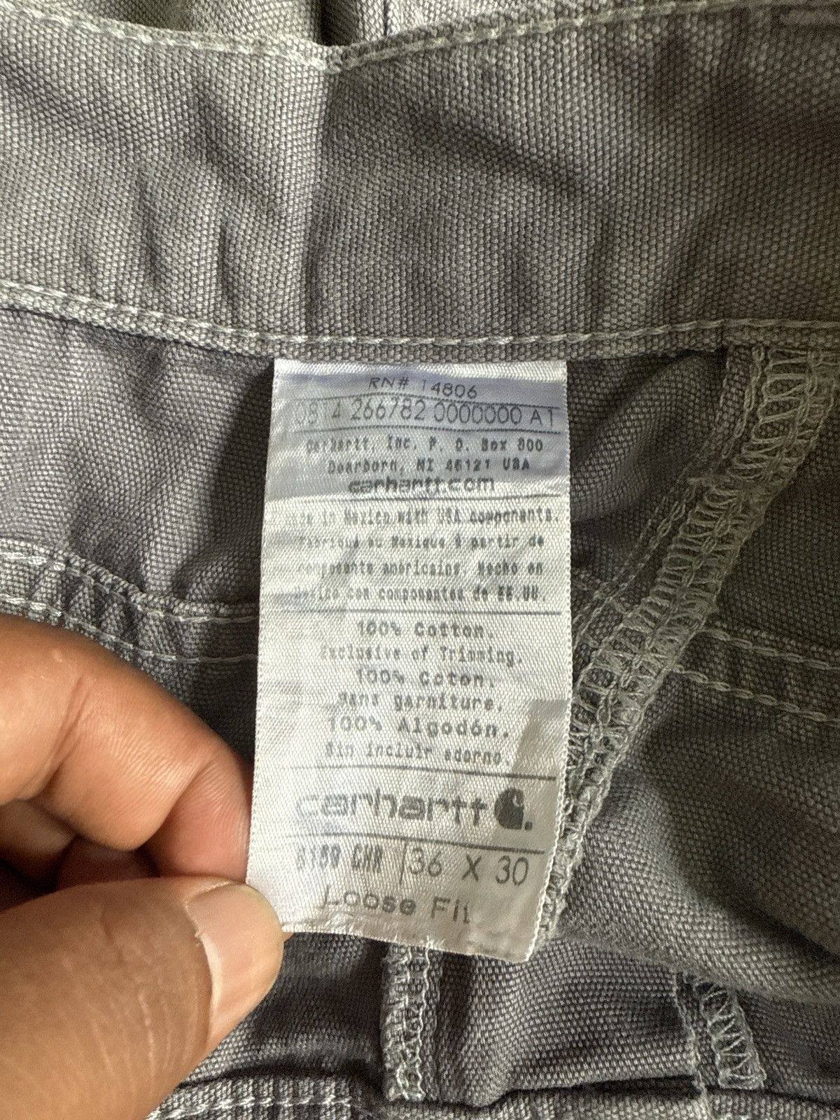 Carhartt × Carhartt Wip VINTAGE CARHARTT THRASHED WORKWEAR CARPENTER DESIGN Size US 36 / EU 52 - 7 Thumbnail