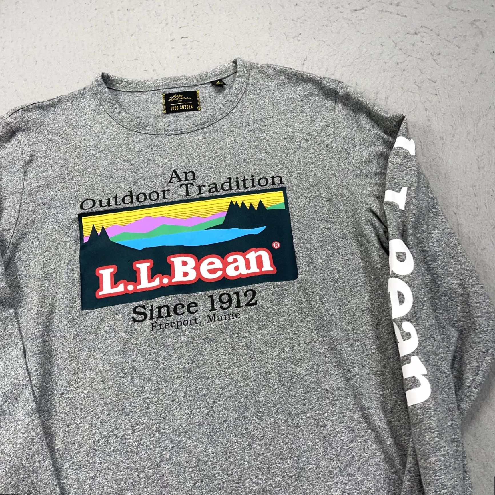Vintage L.L. Bean Shirt Mens M Gray Long Sleeve Graphic Tee Outdoor Hike Size US M / EU 48-50 / 2 - 3 Thumbnail
