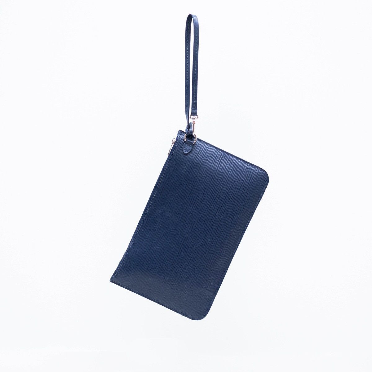 Louis Vuitton LOUIS VUITTON Blue Marine Epi Neverfull WRISTLET Pochette Size ONE SIZE - 3 Thumbnail
