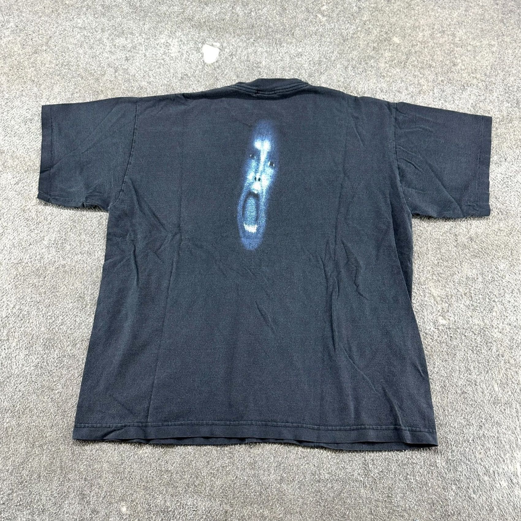 Vintage VINTAGE The X Files Shirt Men XL Black Distorted Scream Horror Single Stitch 90s Size US XL / EU 56 / 4 - 2 Thumbnail