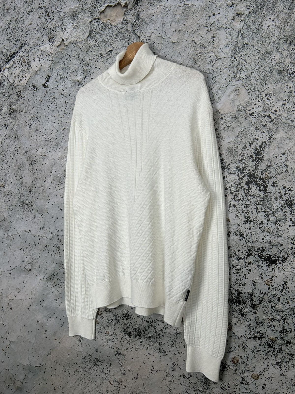 Armani Exchange Armani Exchange AX White Turtleneck Sweater Size US M / EU 48-50 / 2 - 2 Thumbnail