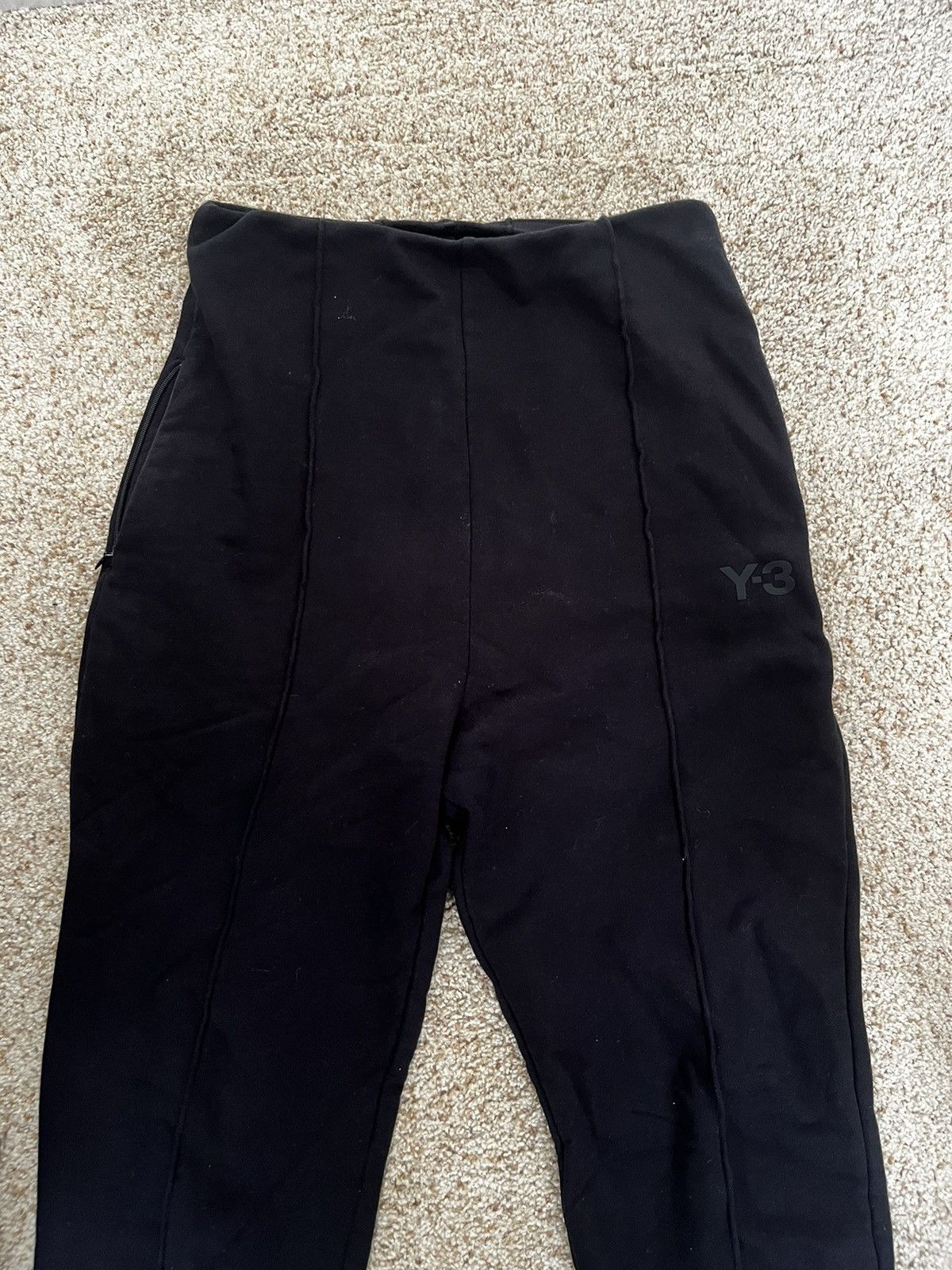 image of Adidas x Y 3 Y-3 Japanese Pleated Sweatpants in Black, Men's (Size 30)