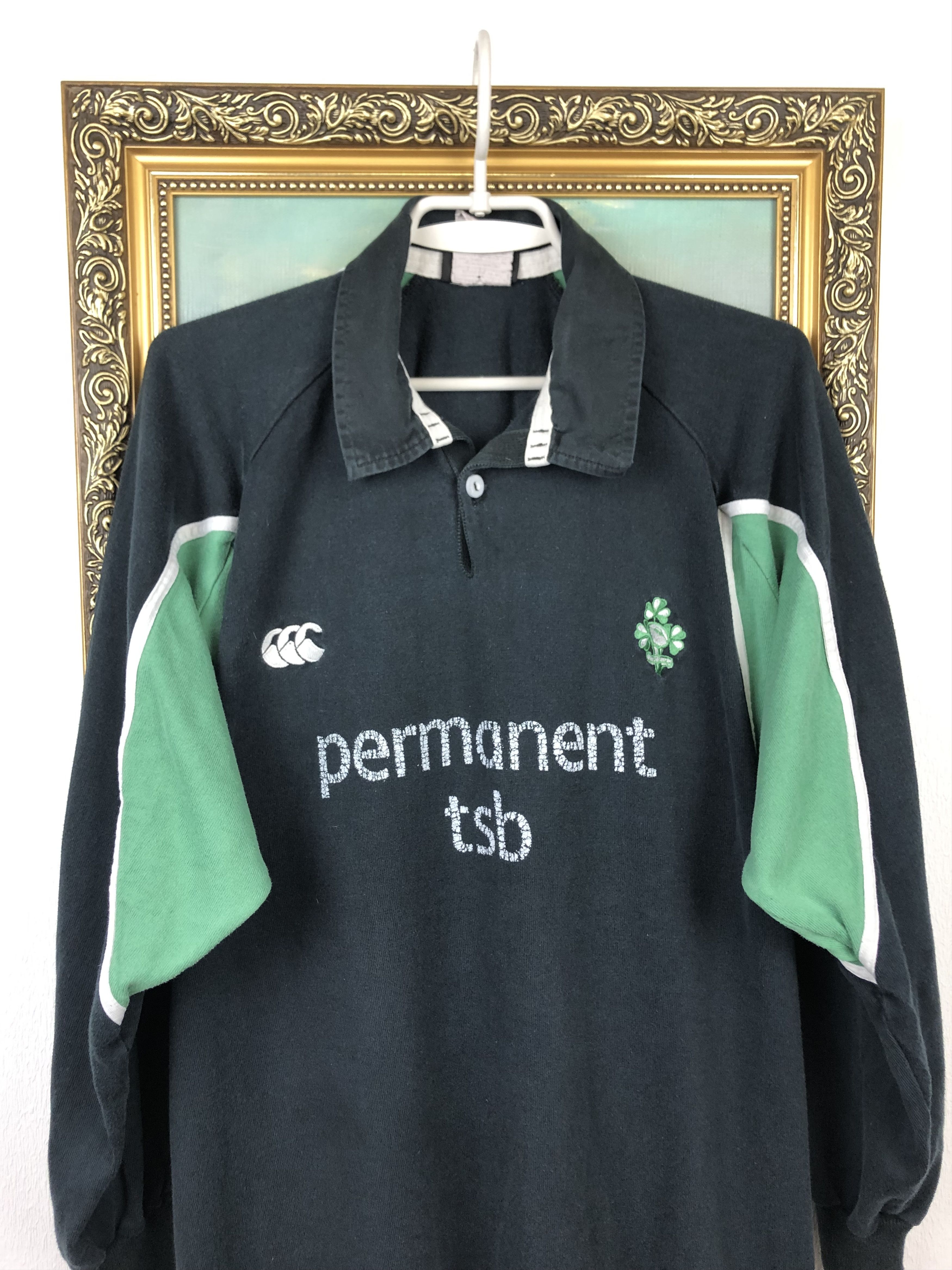 Canterbury of New Zealand Vintage Canterbury Ireland Rugby Jersey Shirt Long Sleeve Size US XXL / EU 58 / 5 - 2 Thumbnail