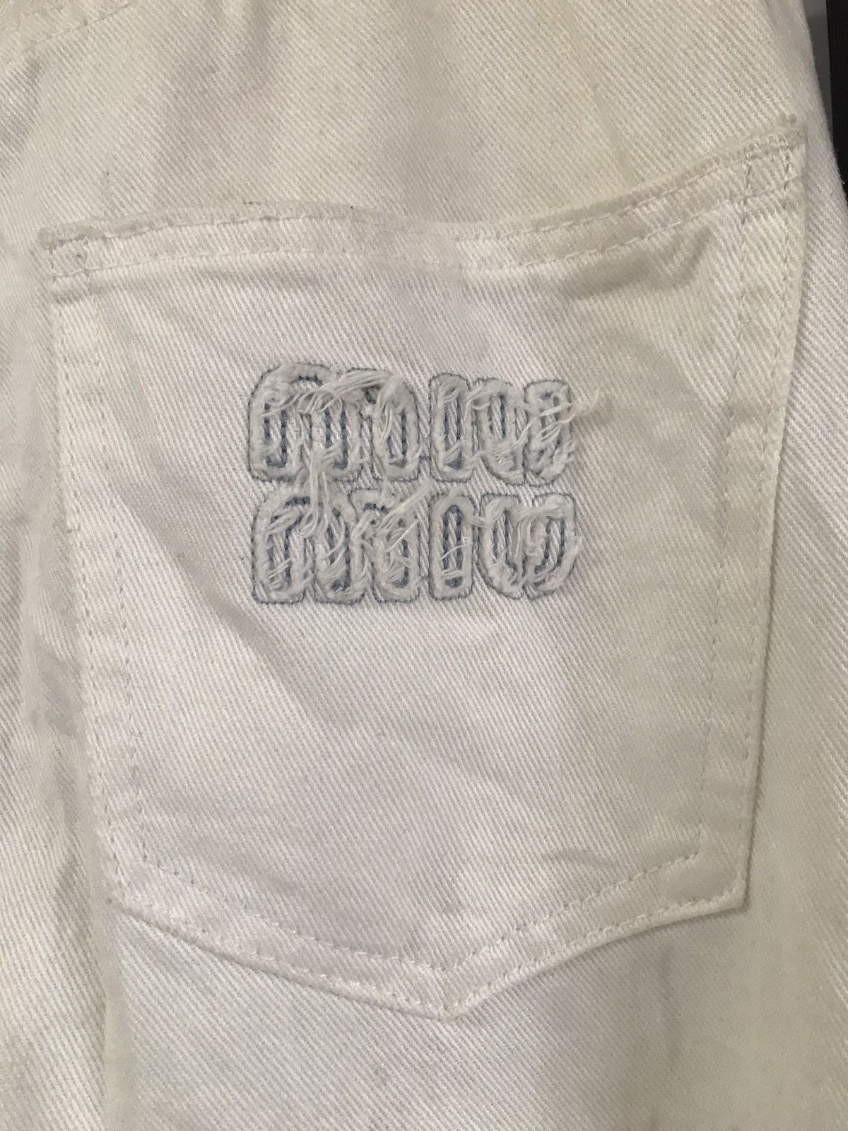 Prada Miu Miu distressed denim high rise Size US 27 - 12 Thumbnail