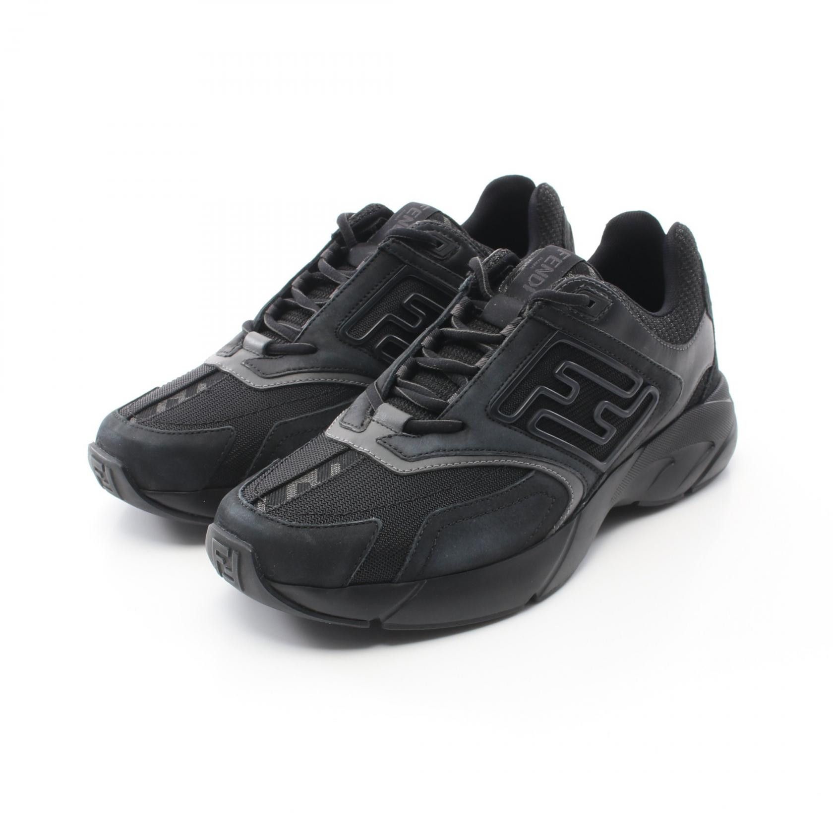 Fendi Fendi Fendi FASTER Suede Fabric Sneakers Suede Shoes 7E1555 Size ONE SIZE - 1 Thumbnail