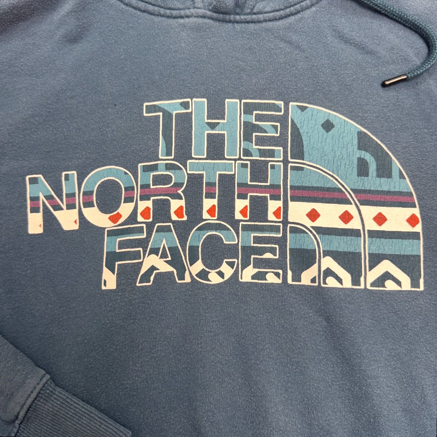 The North Face The North Face Aztec Pullover Hoodie Graphic Sweatshirt Mens Large Blue Casual Size US L / EU 52-54 / 3 - 5 Thumbnail