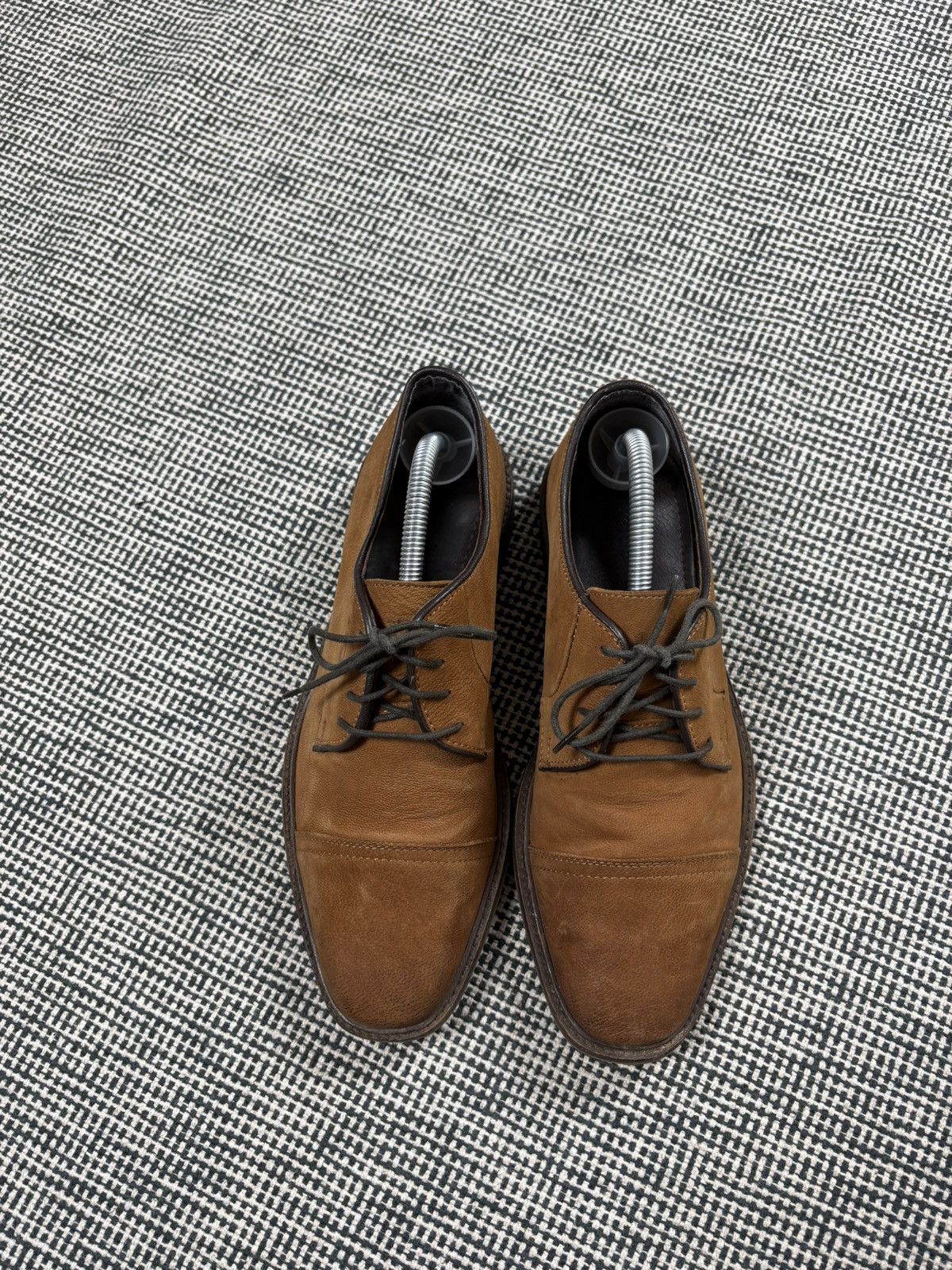 Designer Vintage grain leather top quality toe cap leather boots Size US 8 / EU 41 - 3 Thumbnail