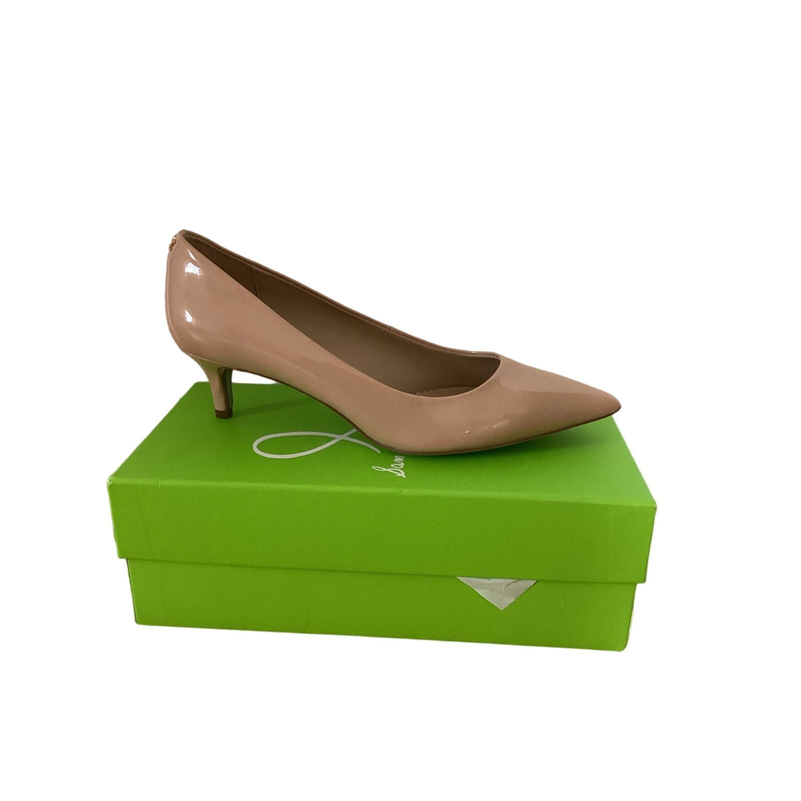 Sam Edelman NWT Sam Edelman Beige Patent Leather Pumps Kitten Heel Sz 9 Size US 9 / IT 39 - 3 Thumbnail