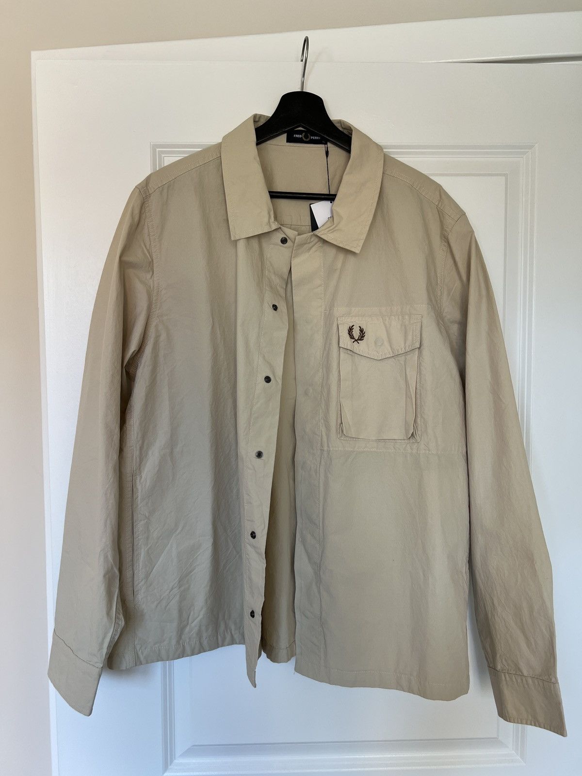 Fred Perry Fred Perry Beige Button Up Shirt Size US XL / EU 56 / 4 - 1 Thumbnail