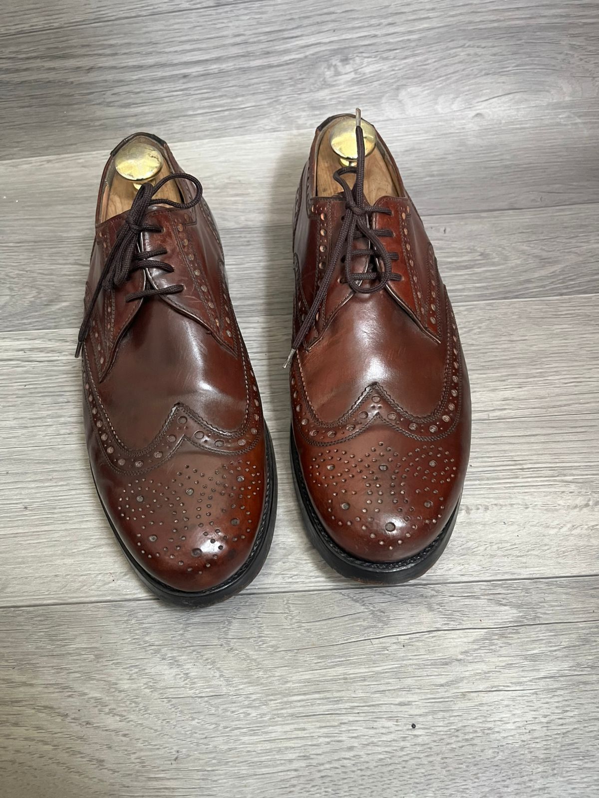 Heinrich Dinkelacker Heinrich Dinkelacker Shell Cordovan Brogues Sz 9 UK Size US 10 / EU 43 - 2 Thumbnail