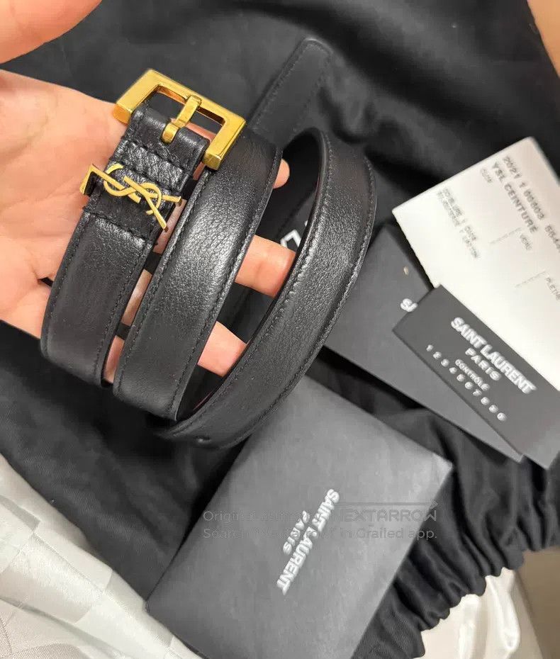 Saint Laurent Paris Saint Laurent Paris Belt i Size ONE SIZE - 1 Thumbnail