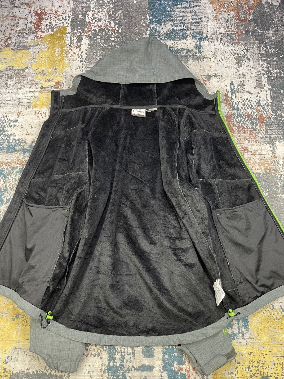 Japanese Brand Double Diamond Softshell Neon Grey Jacket Size US M / EU 48-50 / 2 - 9 Thumbnail