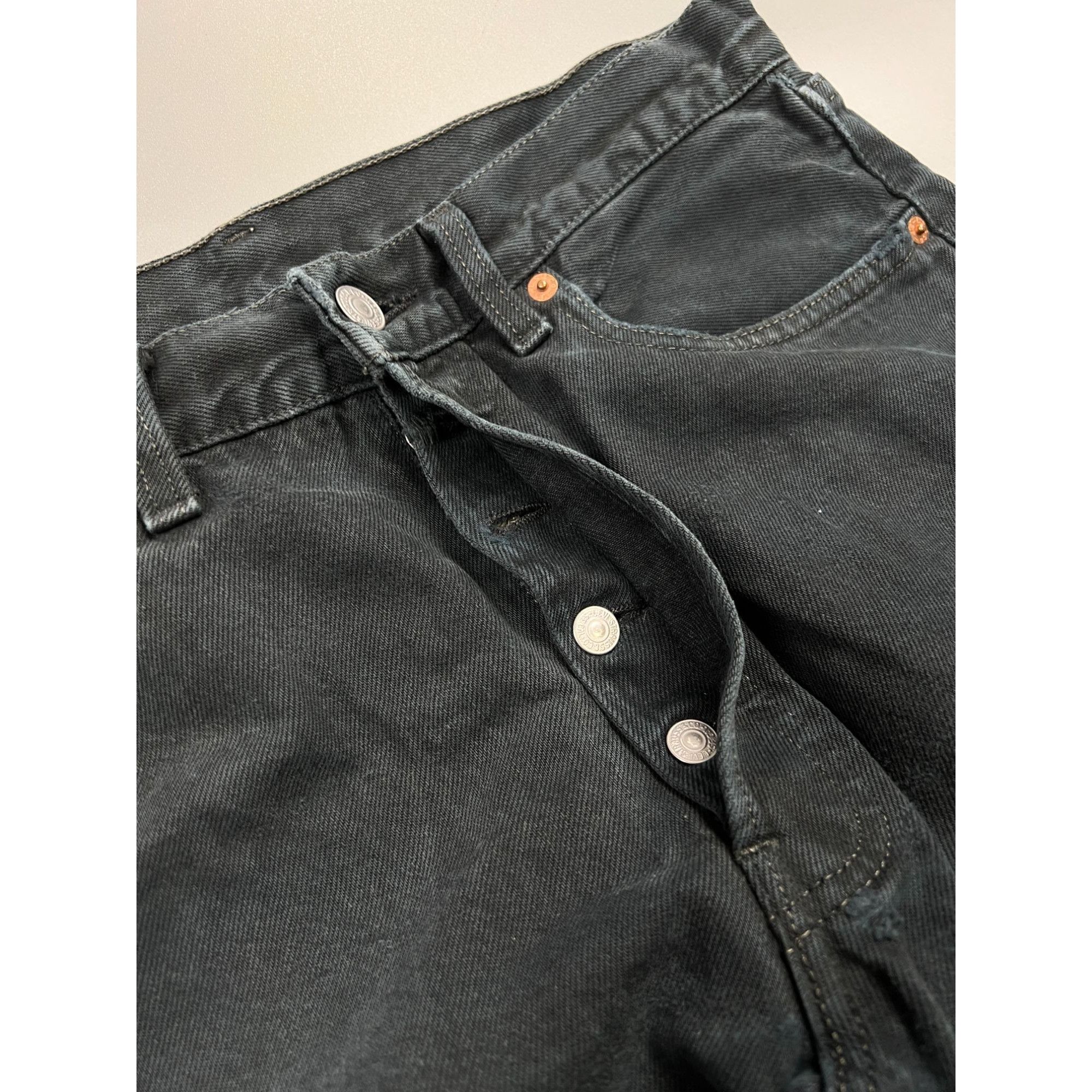 Levi's Levi’s 501 Made In USA Black Denim Jeans Pants (Y0937) Size US 32 / EU 48 - 5 Thumbnail