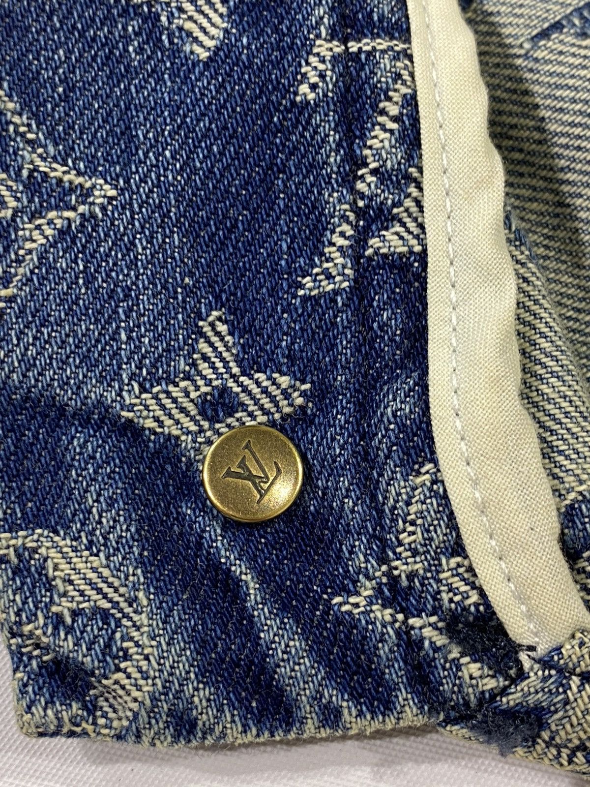 Louis Vuitton × Supreme Louis Vuitton X Supreme 32 Overall blue monogram denim Size US 32 / EU 48 - 12 Thumbnail