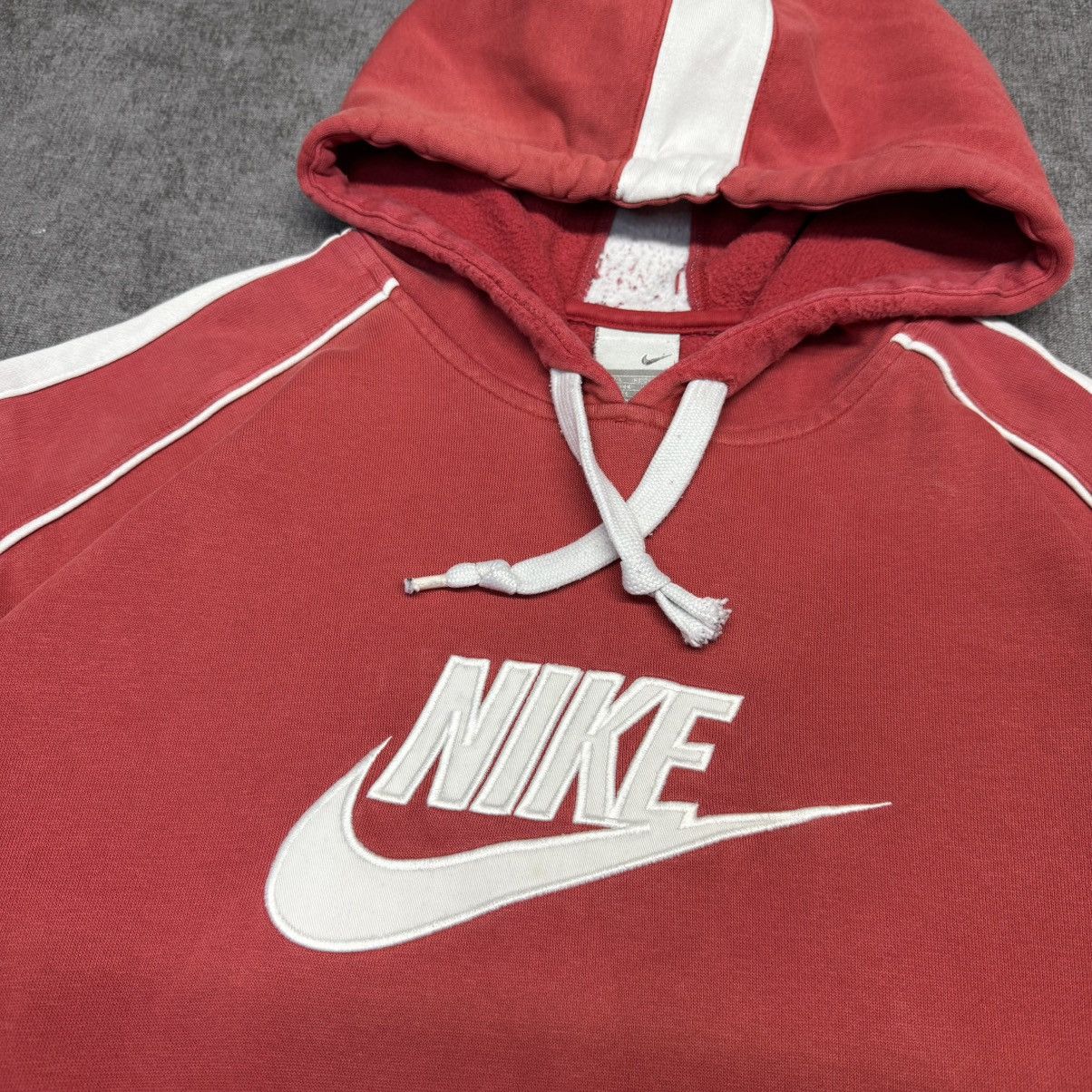 Nike × Vintage Y2K Nike Hoodie Crazy Vintage Big Logo Size US L / EU 52-54 / 3 - 4 Thumbnail