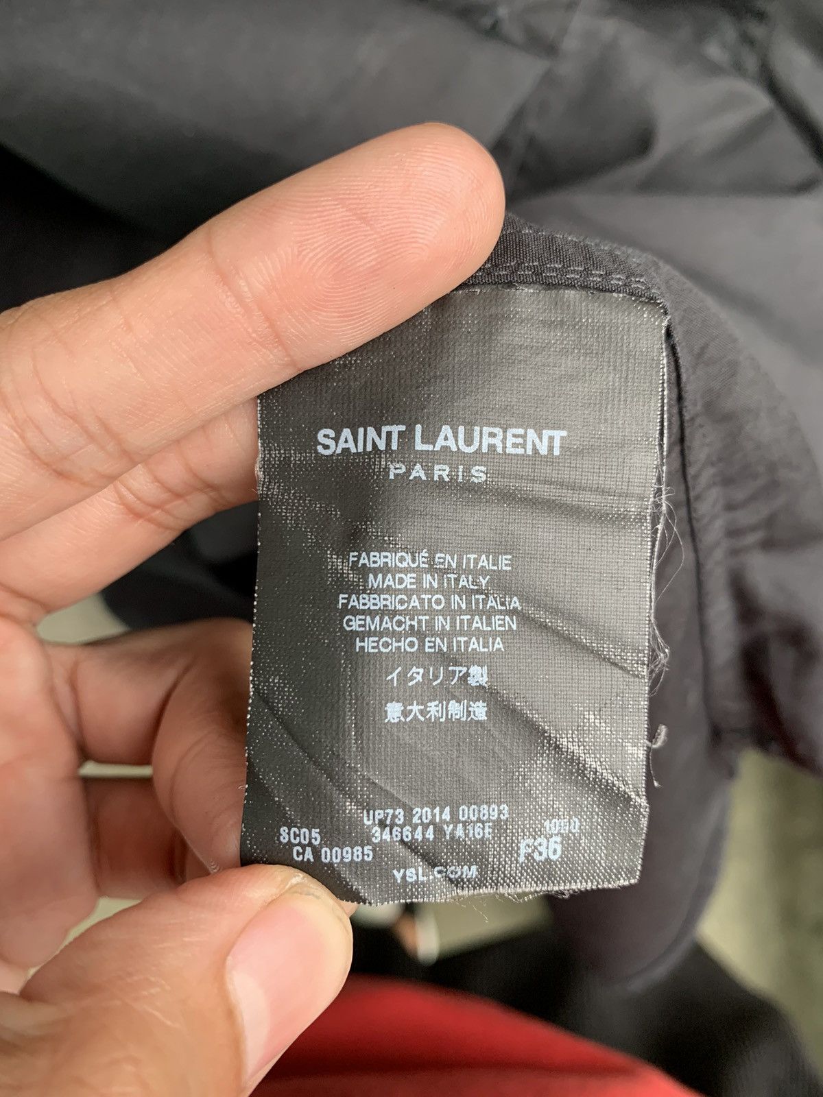 Saint Laurent Paris Plain Black Button Up Shirt Size S / US 4 / IT 40 - 7 Thumbnail