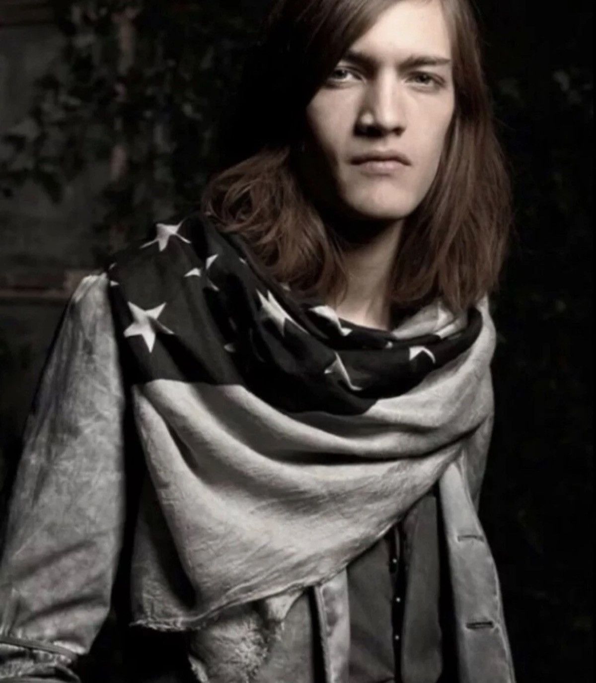 John Varvatos JOHN VARVATOS American Flag Fringe Scarf Runway Nettspend Size ONE SIZE - 5 Thumbnail