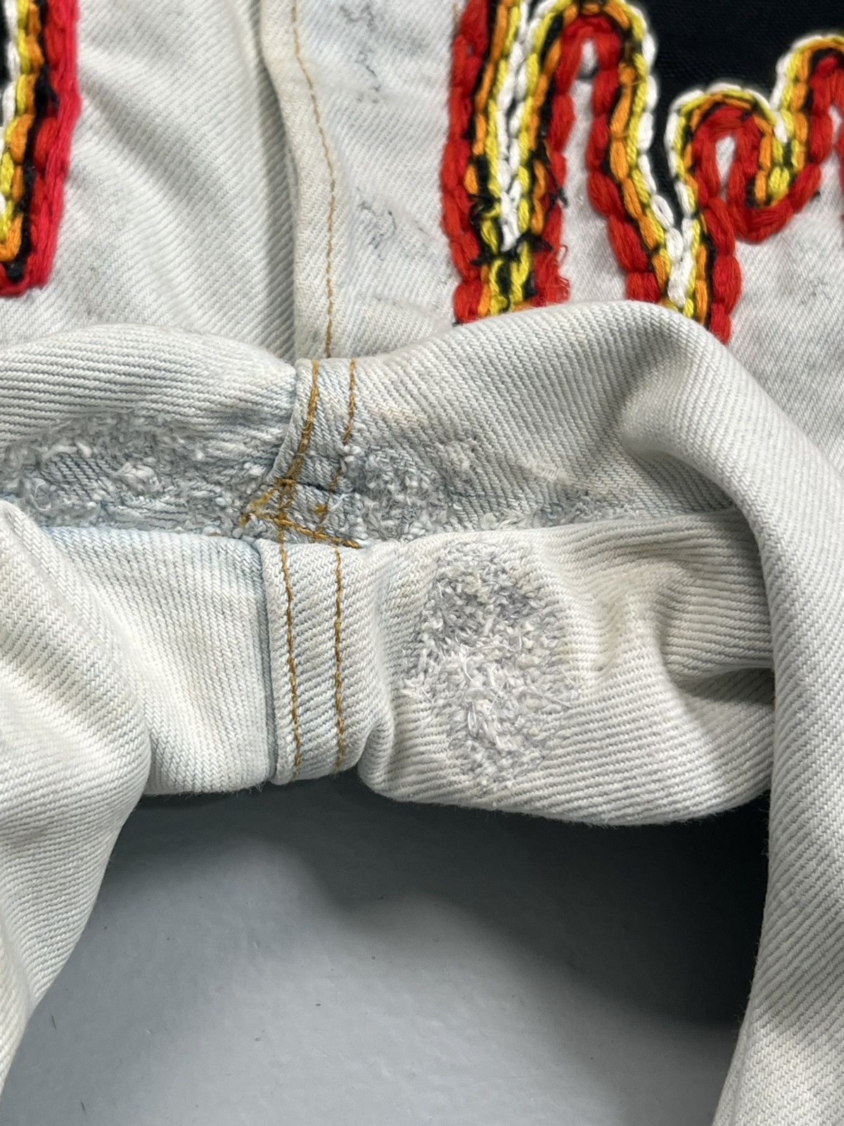 Better With Age 1of1 crazy reworked patch embroidered denim Size US 34 / EU 50 - 6 Thumbnail