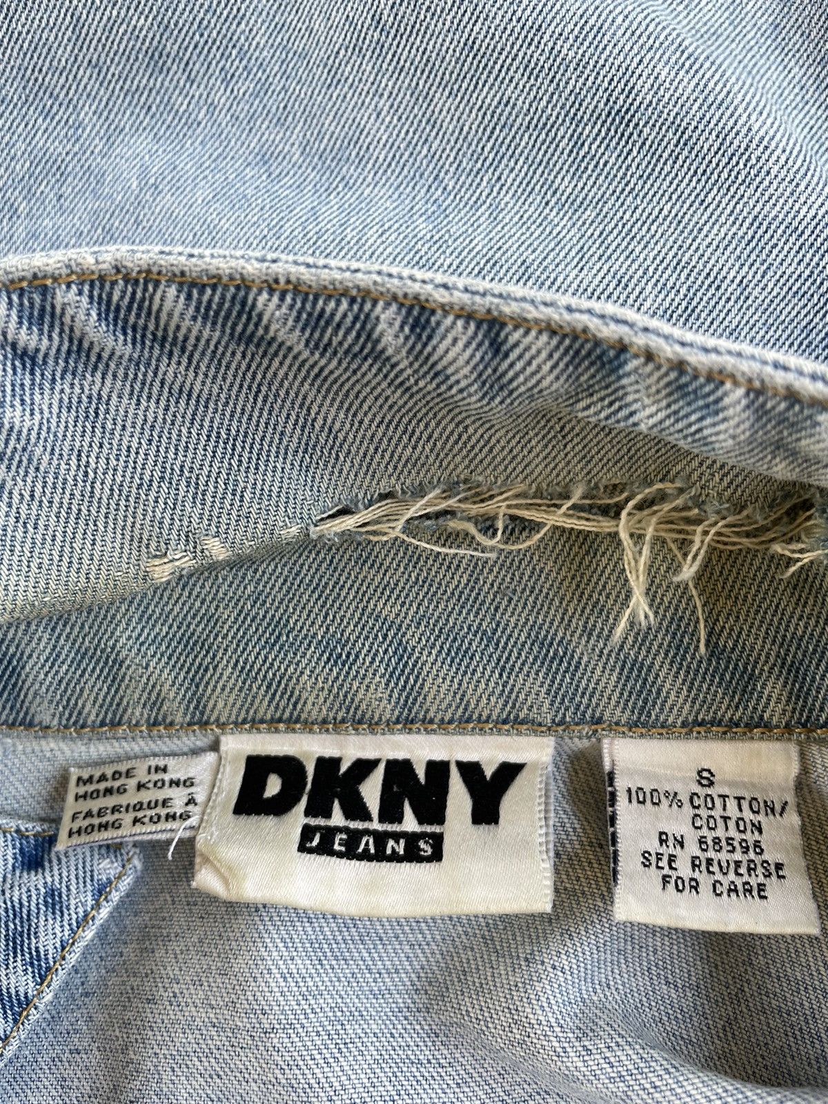 DKNY Vintage Dkny Denim Jacket Size US S / EU 44-46 / 1 - 6 Thumbnail