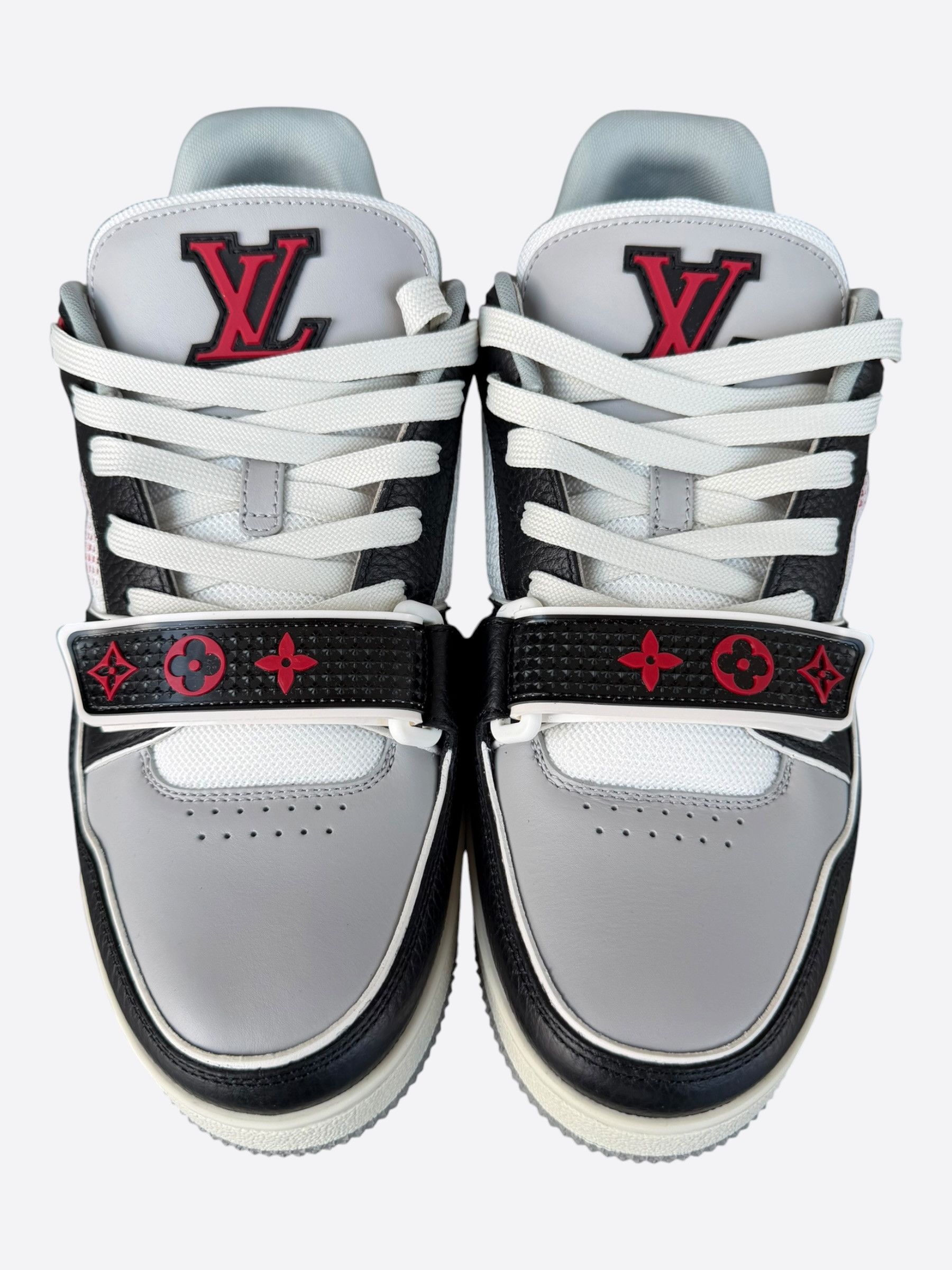 Louis Vuitton Louis Vuitton Black & Red Mesh Trainer Size US 7.5 / EU 40-41 - 2 Thumbnail