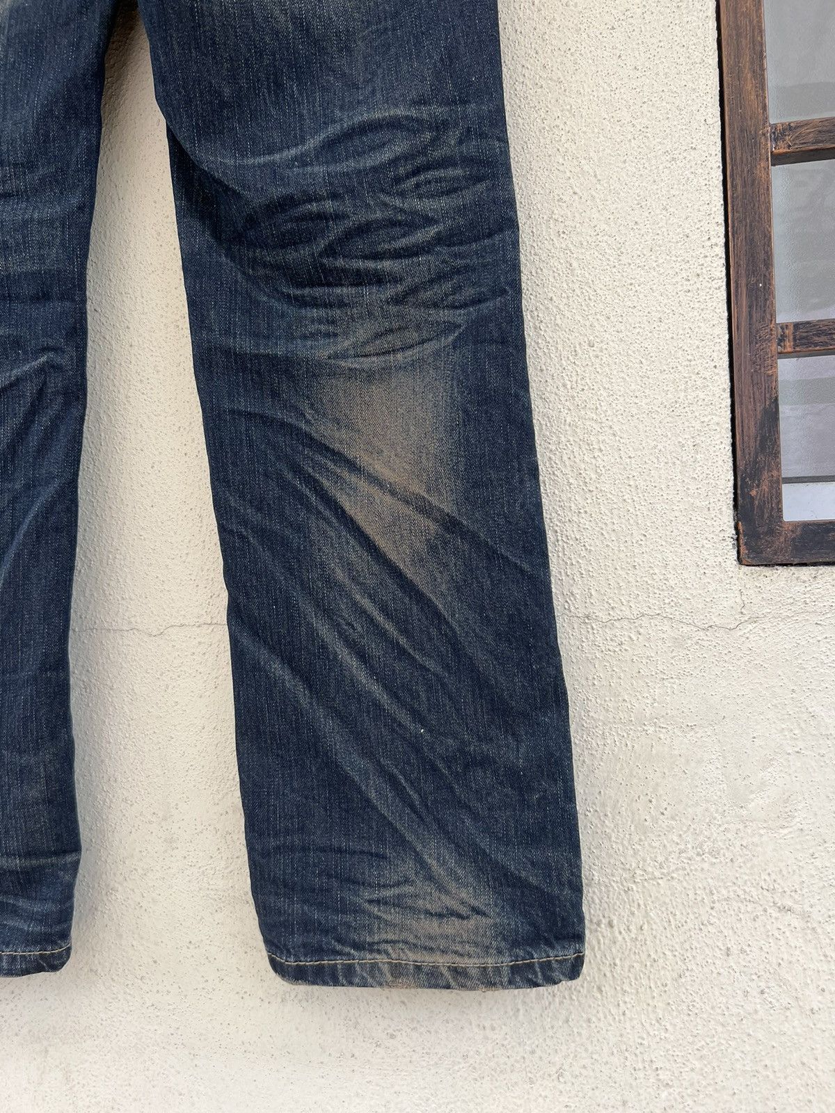 Vintage Lolita Owl Rusty Blue Denim Distressed Jeans Size US 29 - 20 Thumbnail