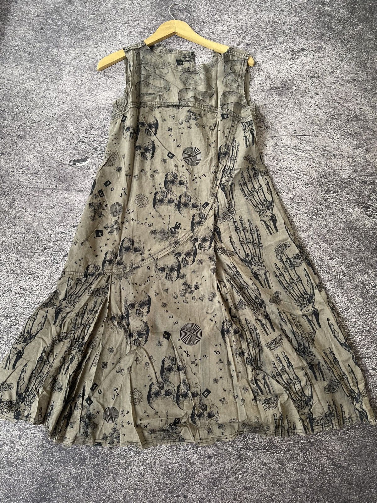 Hysteric Glamour HYSTERIC GLAMOUR SNAKE SKULL SLEEVESS DRES Size M / US 6-8 / IT 42-44 - 4 Thumbnail