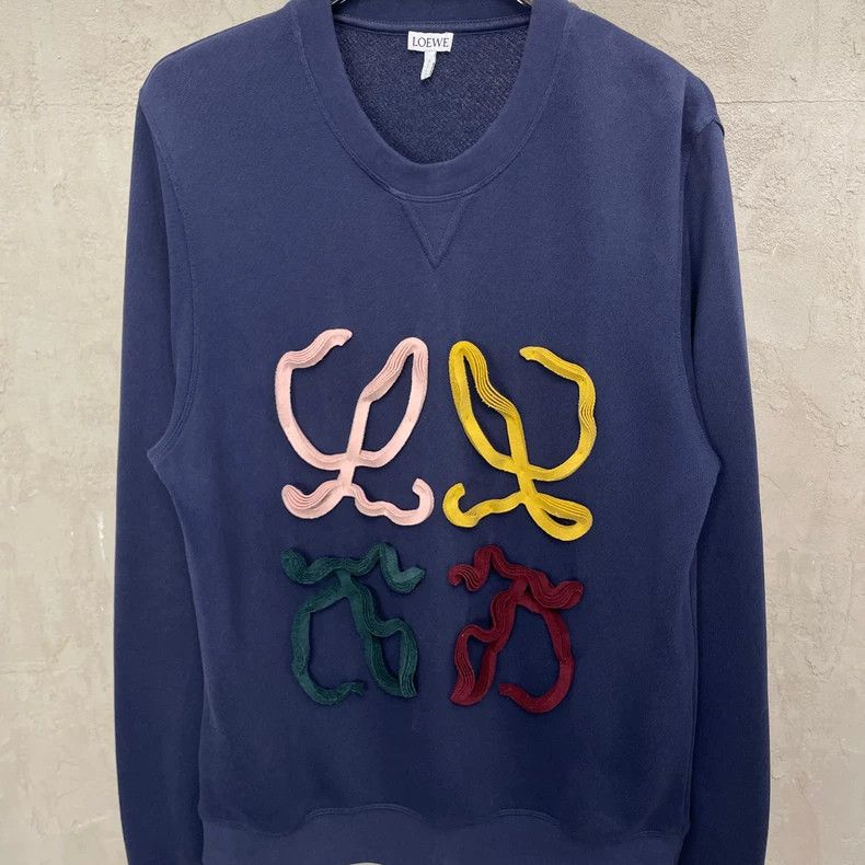 Other LOEWE Cang Qing color bar patchwork large Logo round colla Size S / US 4 / IT 40 - 3 Thumbnail