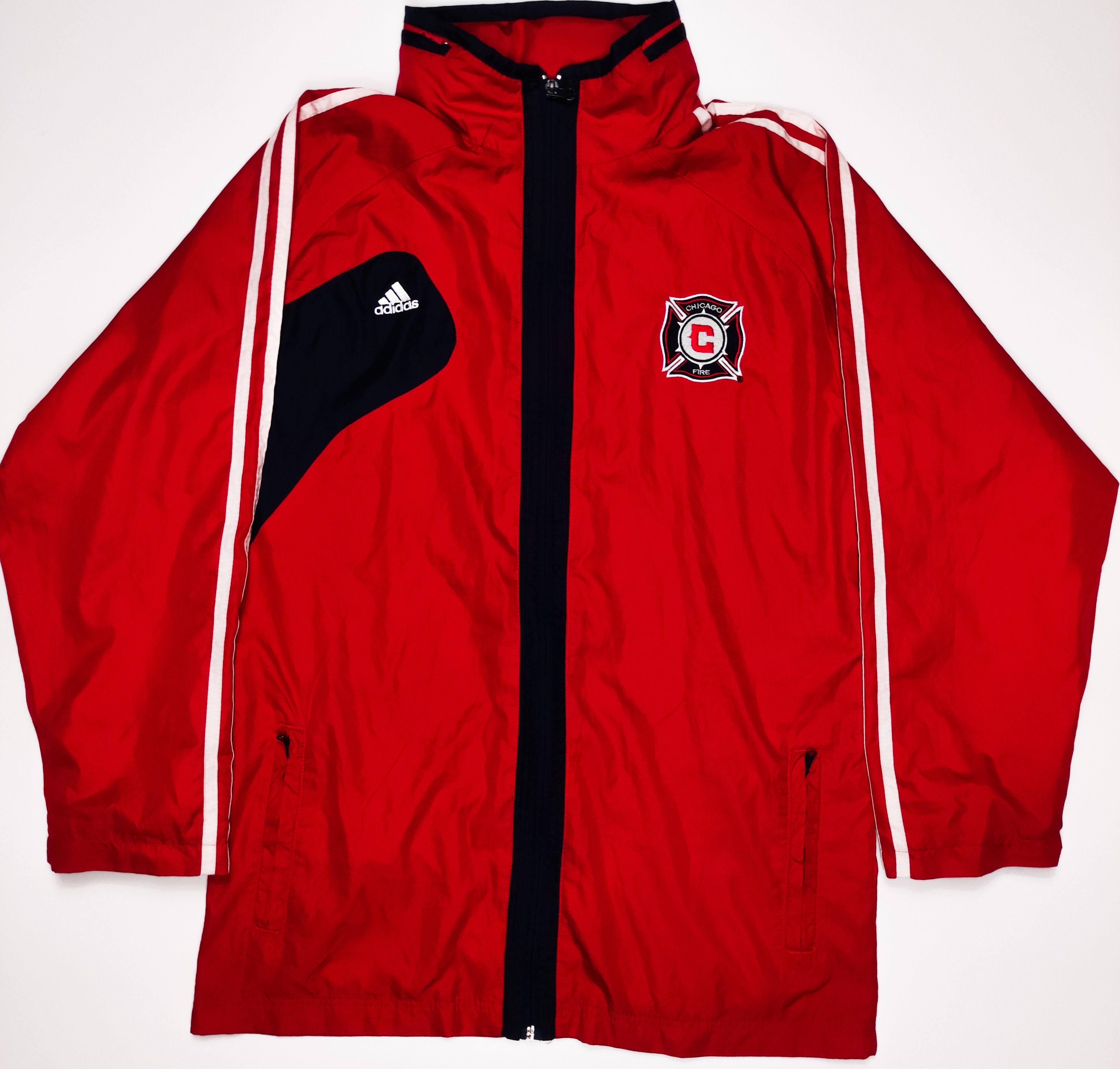 Adidas Chicago Fire Adidas Vintage Light Jacket Youth Size MLS USA Size US XS / EU 42 / 0 - 1 Thumbnail