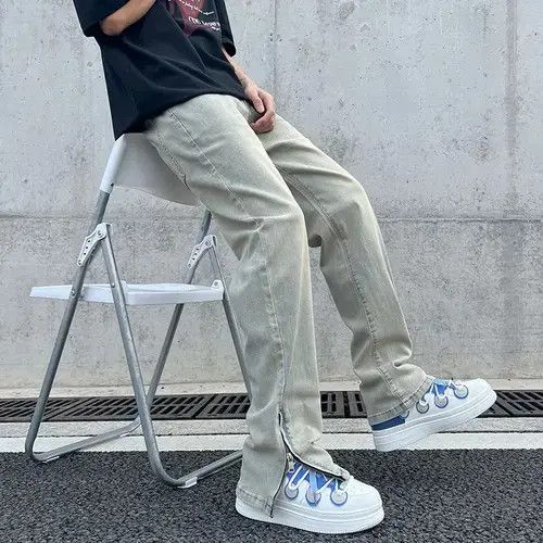 Jean × Vintage American Side Zipper Design Size US 32 / EU 48 - 4 Thumbnail