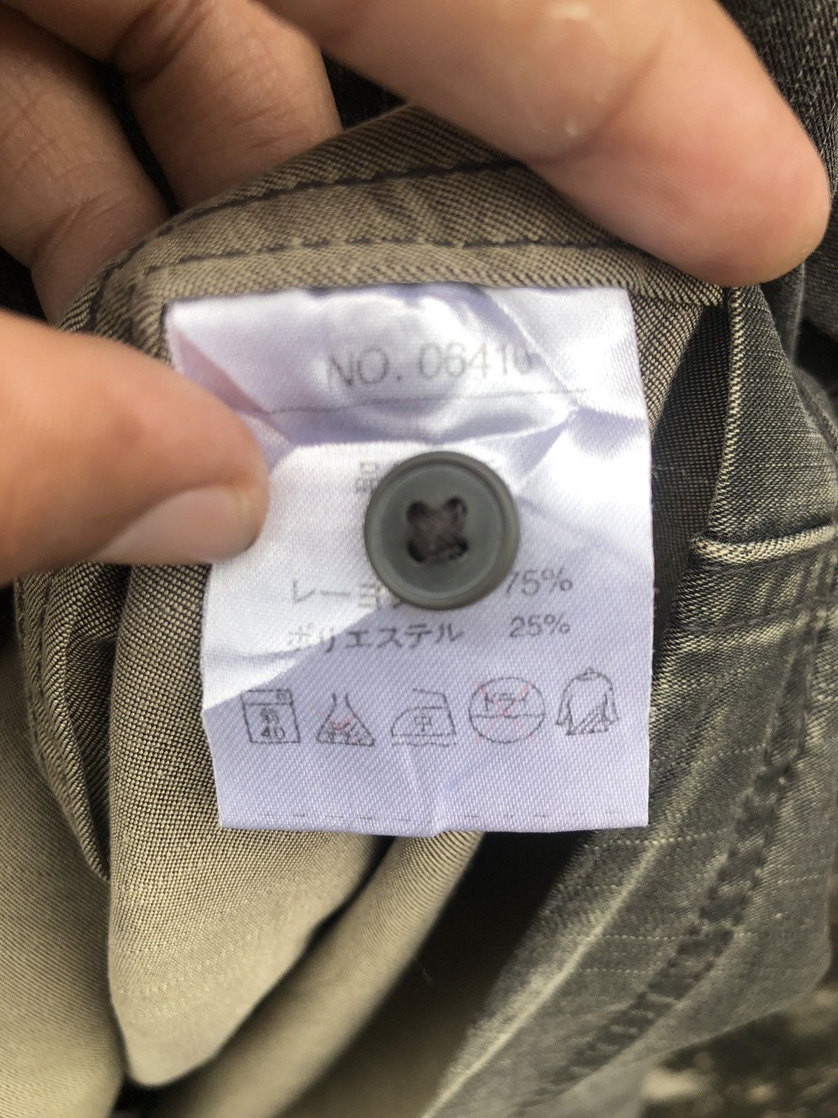 Japanese Brand × Y's × Yohji Yamamoto Vintage Y'saccs by Yohji Yamamoto Denim Button Shirt Size US M / EU 48-50 / 2 - 4 Thumbnail