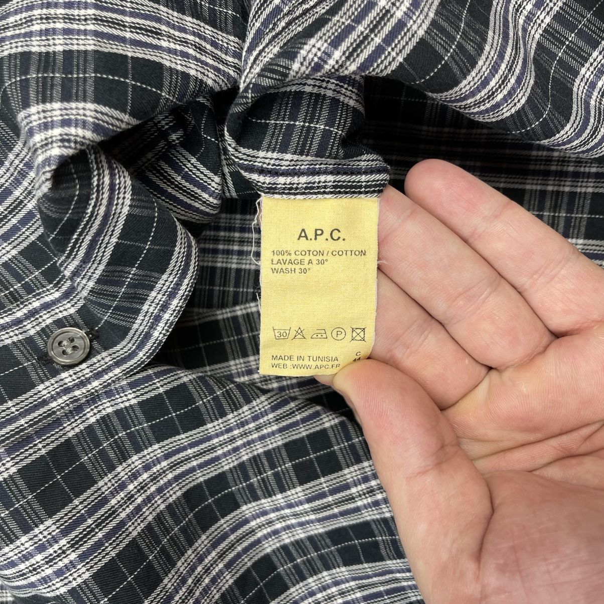 A.P.C. A.P.C. Checkered Plaid Overshirt Viscose Oversize Shirt Size US M / EU 48-50 / 2 - 5 Thumbnail