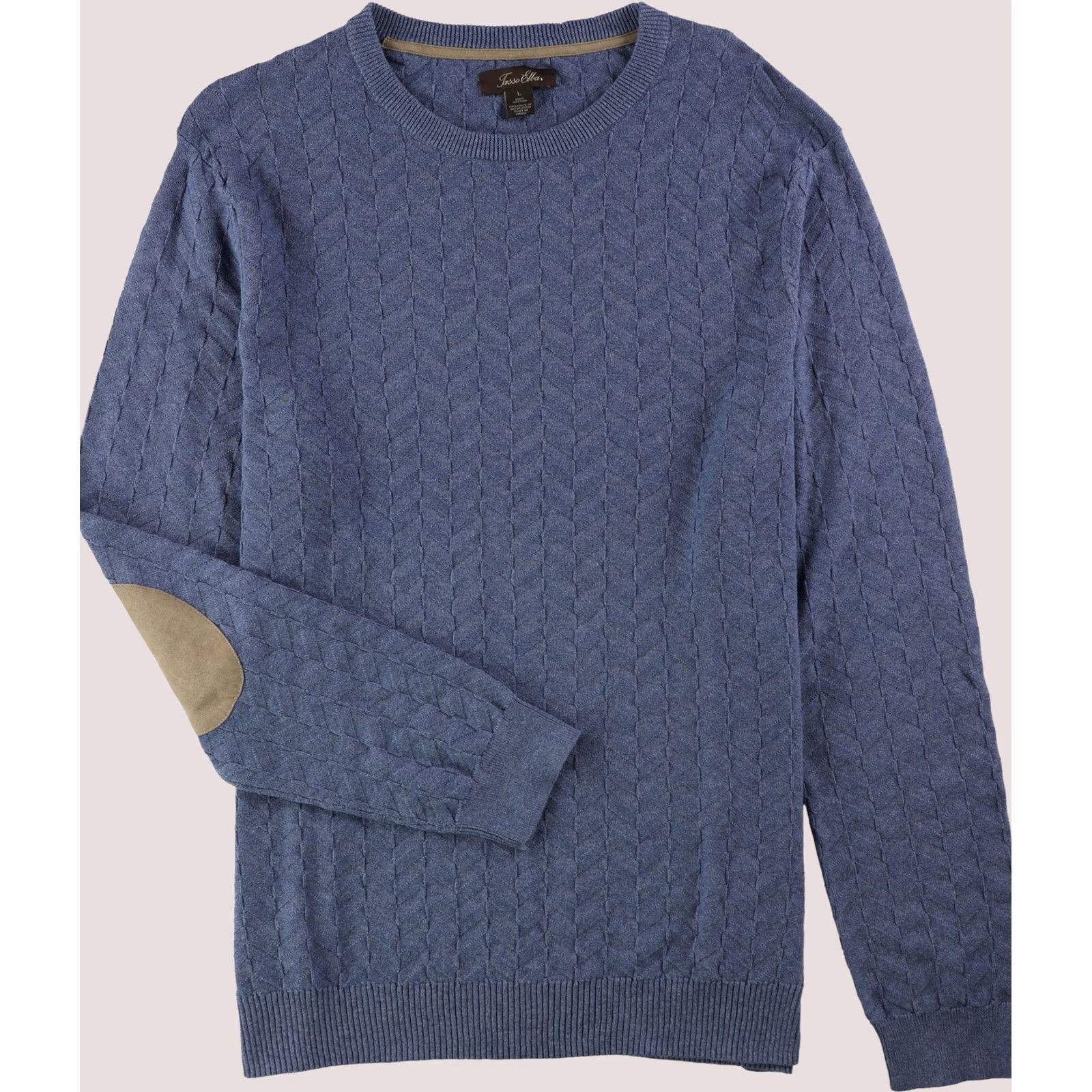 Tasso Elba Tasso Elba Mens Pullover Sweater XL moonliteblue Chevron Patterned Knit Size US XL / EU 56 / 4 - 1 Thumbnail