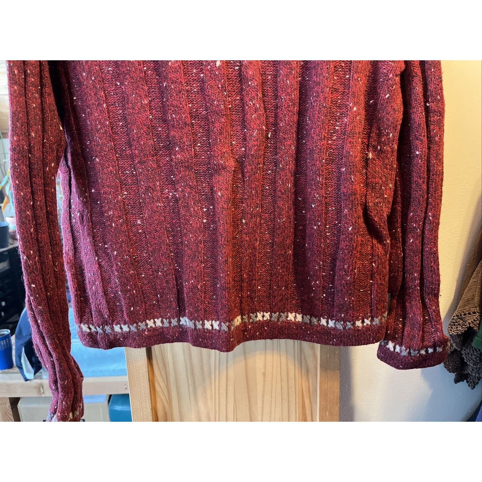 Woolrich Woolen Mills Woolrich VTG Women’s M Ruby Heather Wool Ramie Blend Sweater Size M / US 6-8 / IT 42-44 - 11 Thumbnail