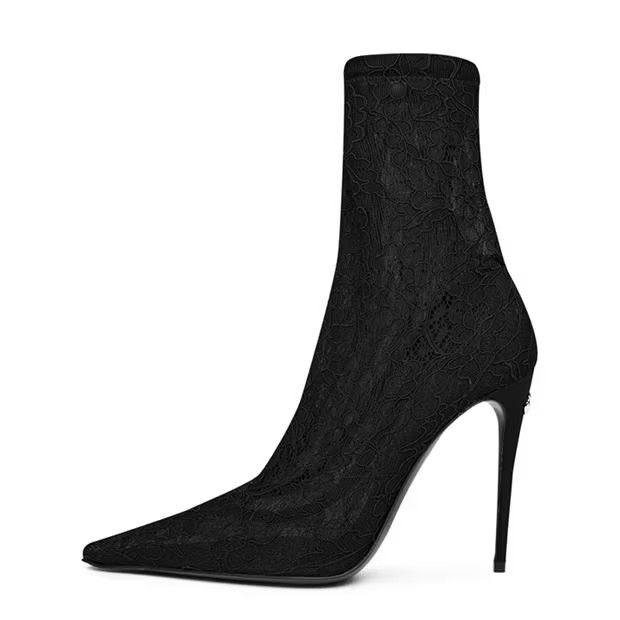 Dolce & Gabbana o1g2r1mq1024 Ankle Boots in Black Size US 10 / IT 40 - 2 Thumbnail