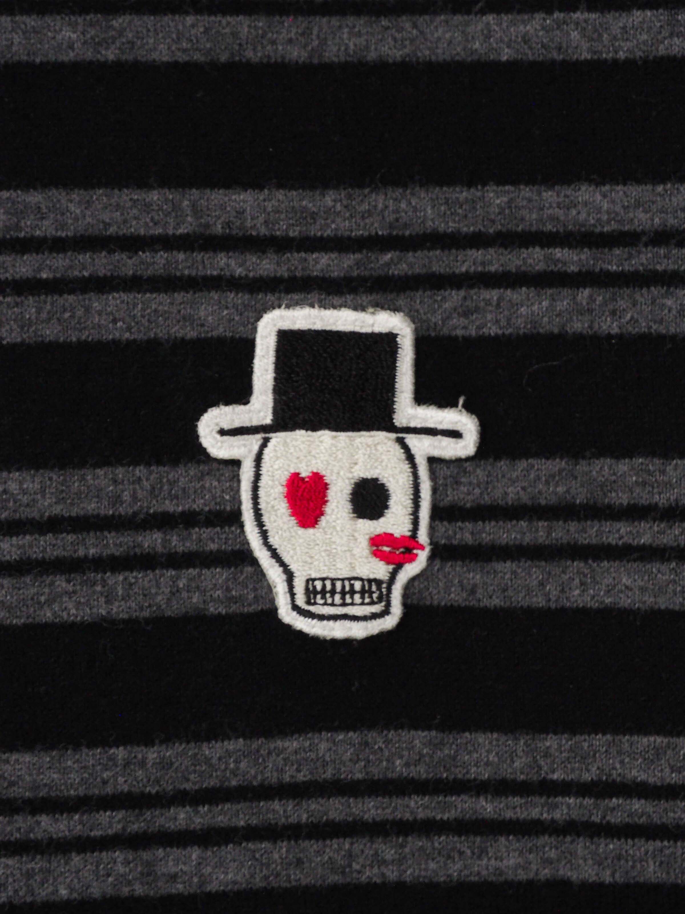 Wacko Maria Wacko Maria Striped Polo Shirt with Embroidered Hat Skull Size US S / EU 44-46 / 1 - 6 Thumbnail