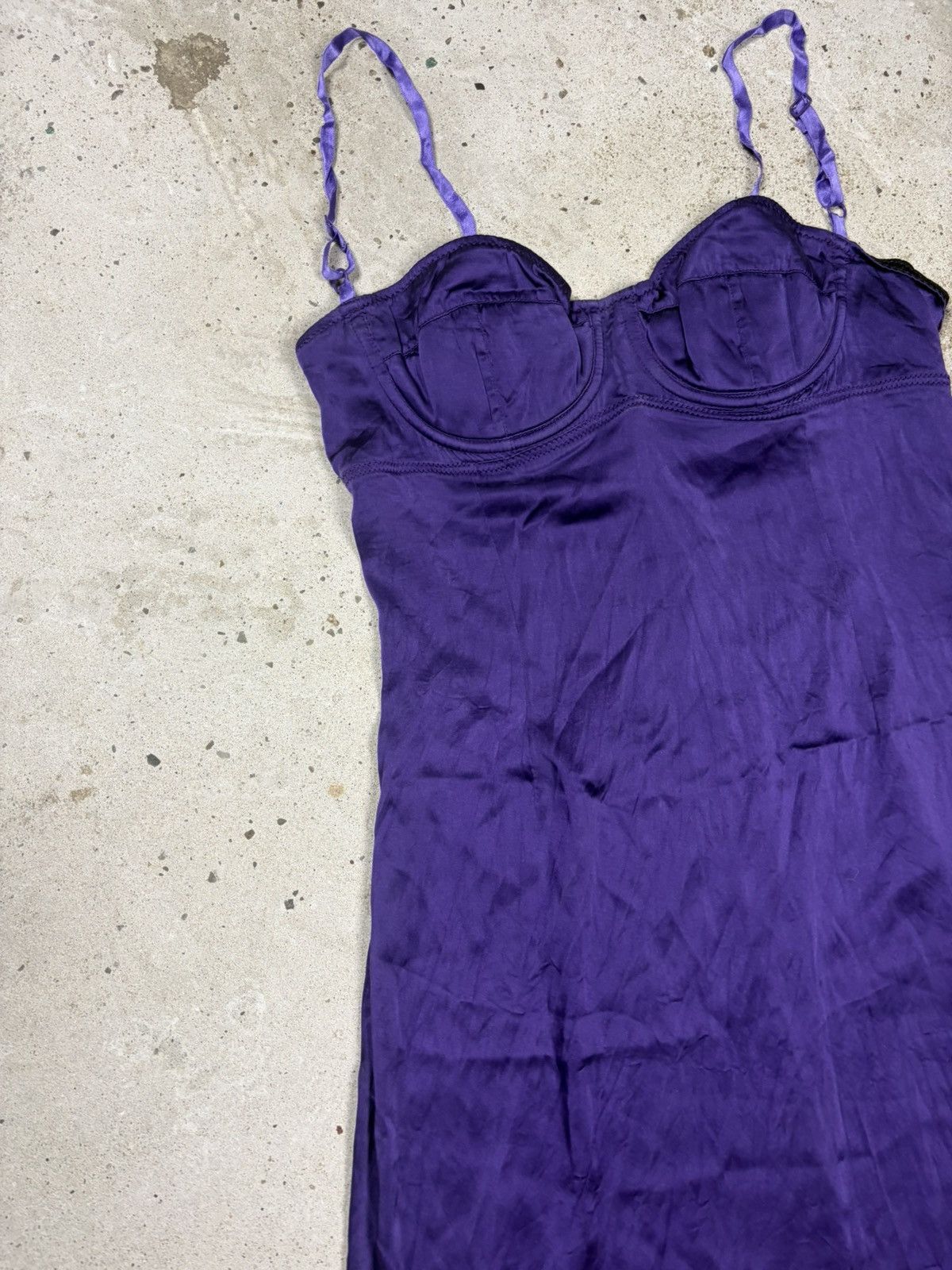 Dolce & Gabbana Vintage 2000s Dolce & Gabbana Silk Bustier Corset Dress Size M / US 6-8 / IT 42-44 - 5 Thumbnail