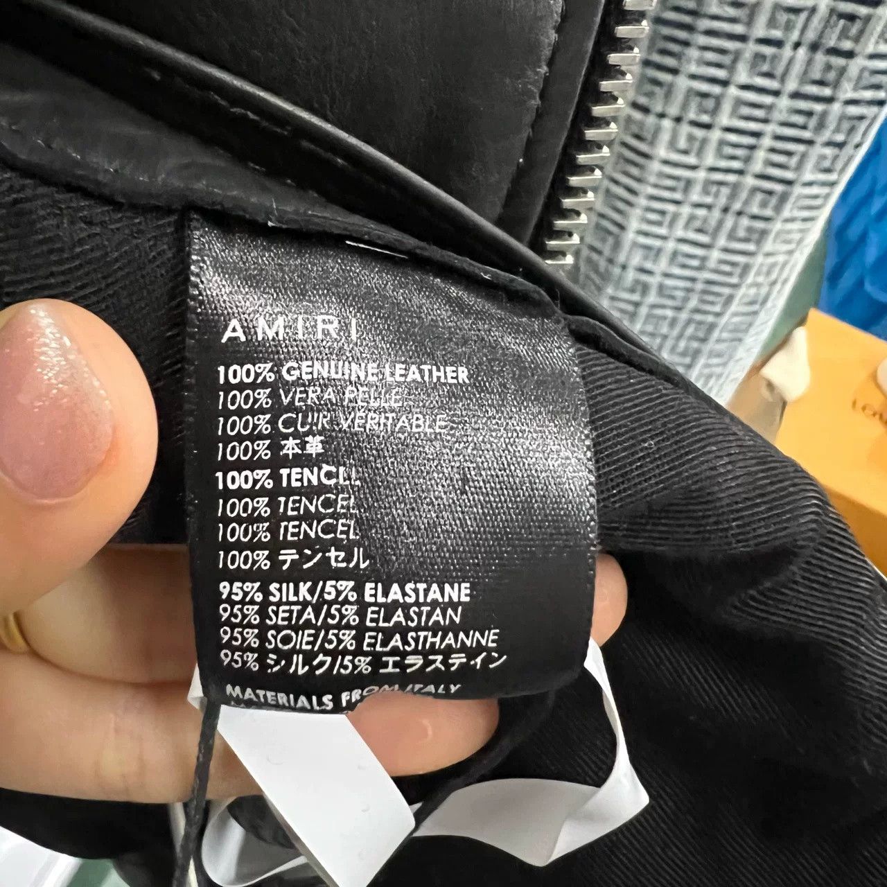 Amiri AMIRI Black Leather Biker Jacket Size US M / EU 48-50 / 2 - 4 Thumbnail