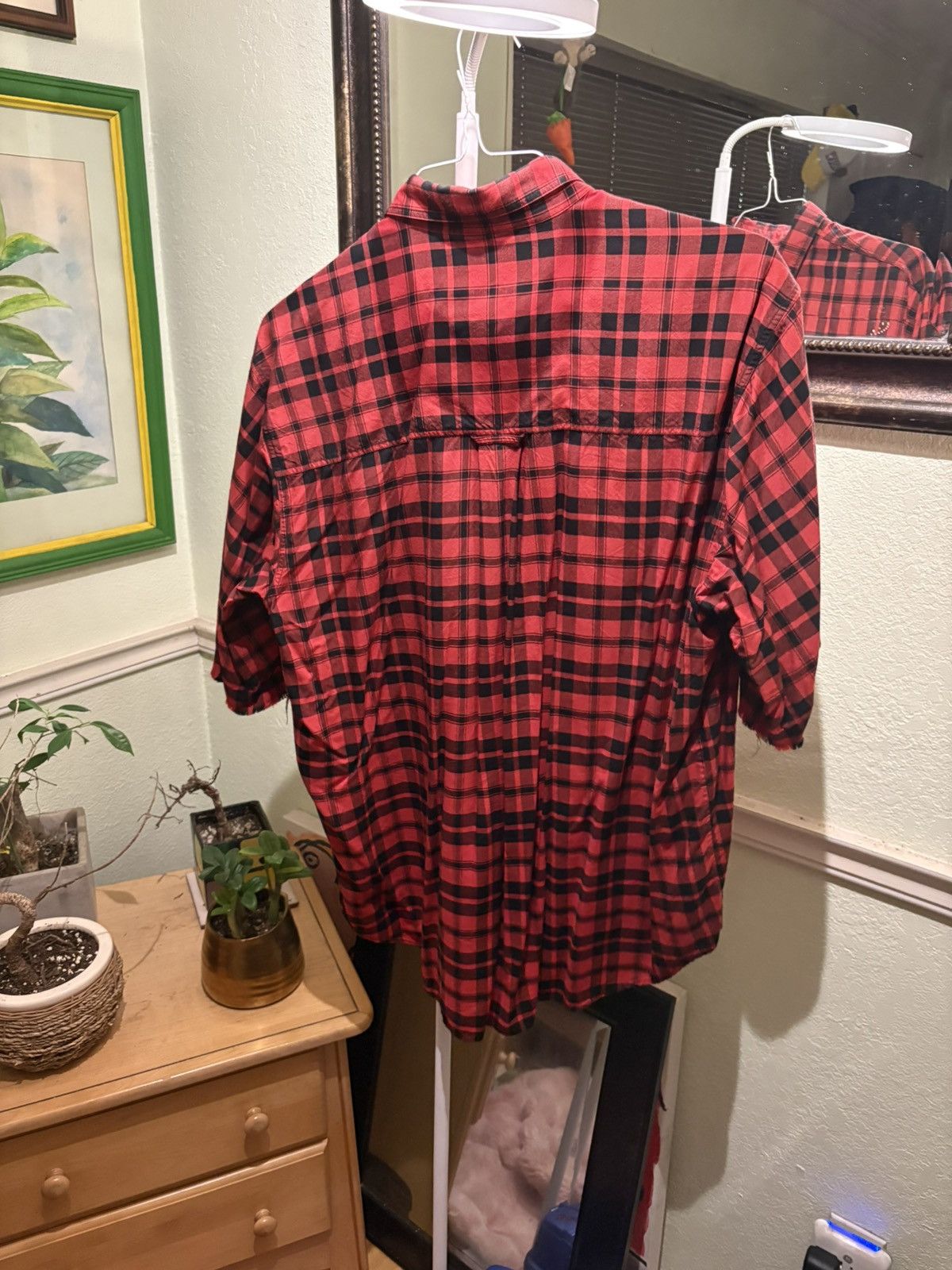 Balenciaga Plaid Red balenciaga shirt Size US L / EU 52-54 / 3 - 5 Thumbnail