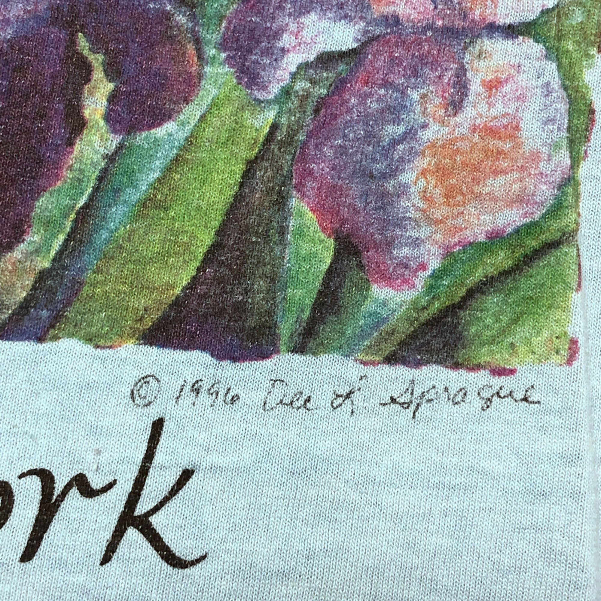 Other 1996 Dee L Sprague Floral Folk Art Blue NEW YORK T Shirt Size US L / EU 52-54 / 3 - 2 Thumbnail