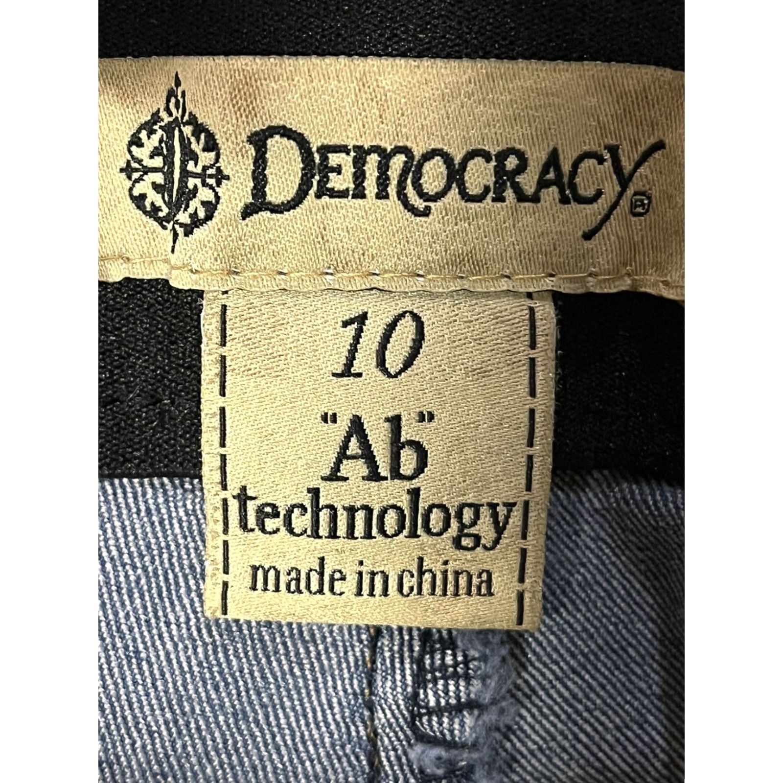 Vintage Democracy Jeans Women 10 Skinny Mid Rise Blue Denim Pants Stretch Slim Classic Size 32" / US 10 / IT 46 - 5 Thumbnail
