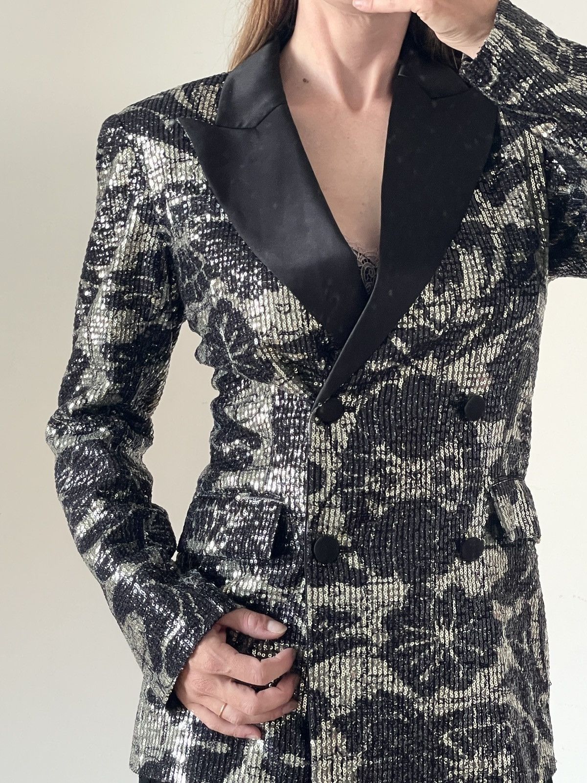 ROTATE Rotate birger christensen augustina sequin blazer satin Size XS / US 0-2 / IT 36-38 - 2 Thumbnail