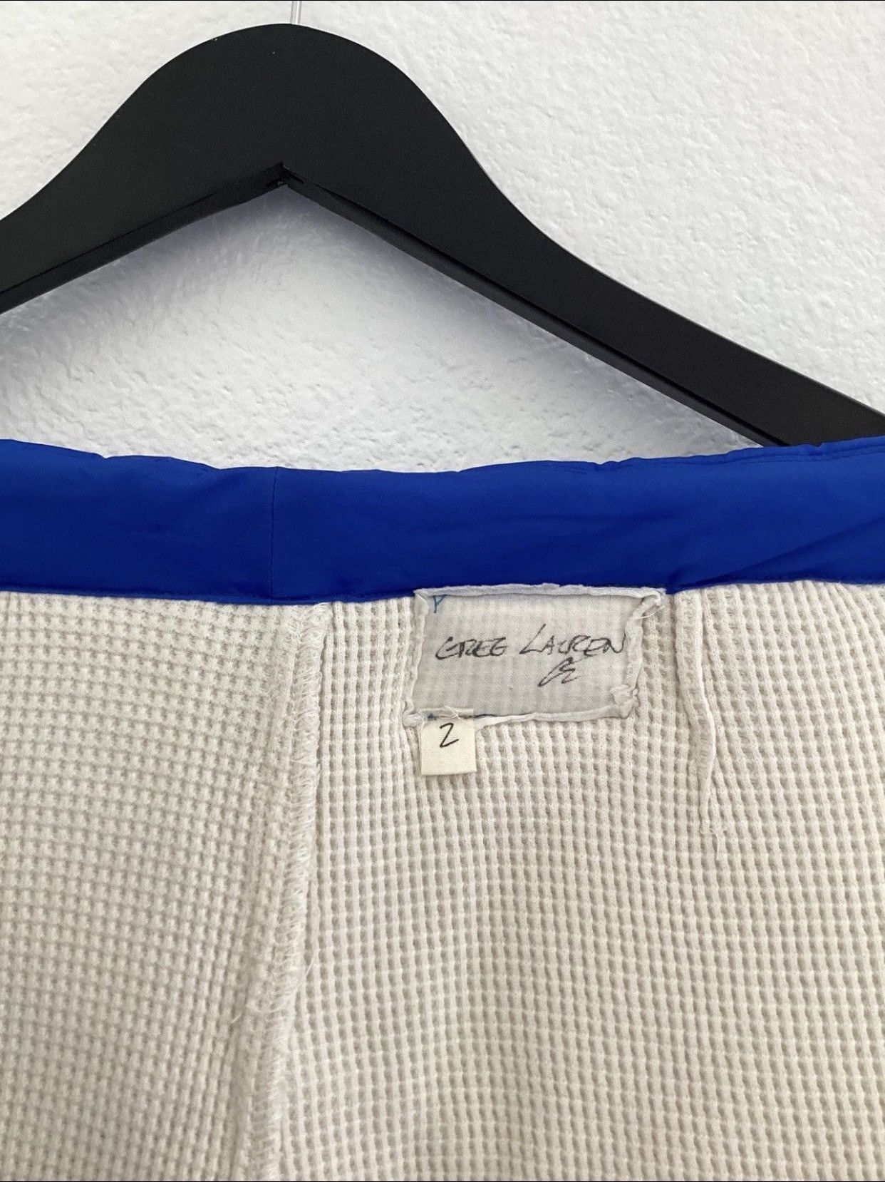 Greg Lauren BLUE PUFFER ZIP PANT Size US 32 / EU 48 - 22 Thumbnail