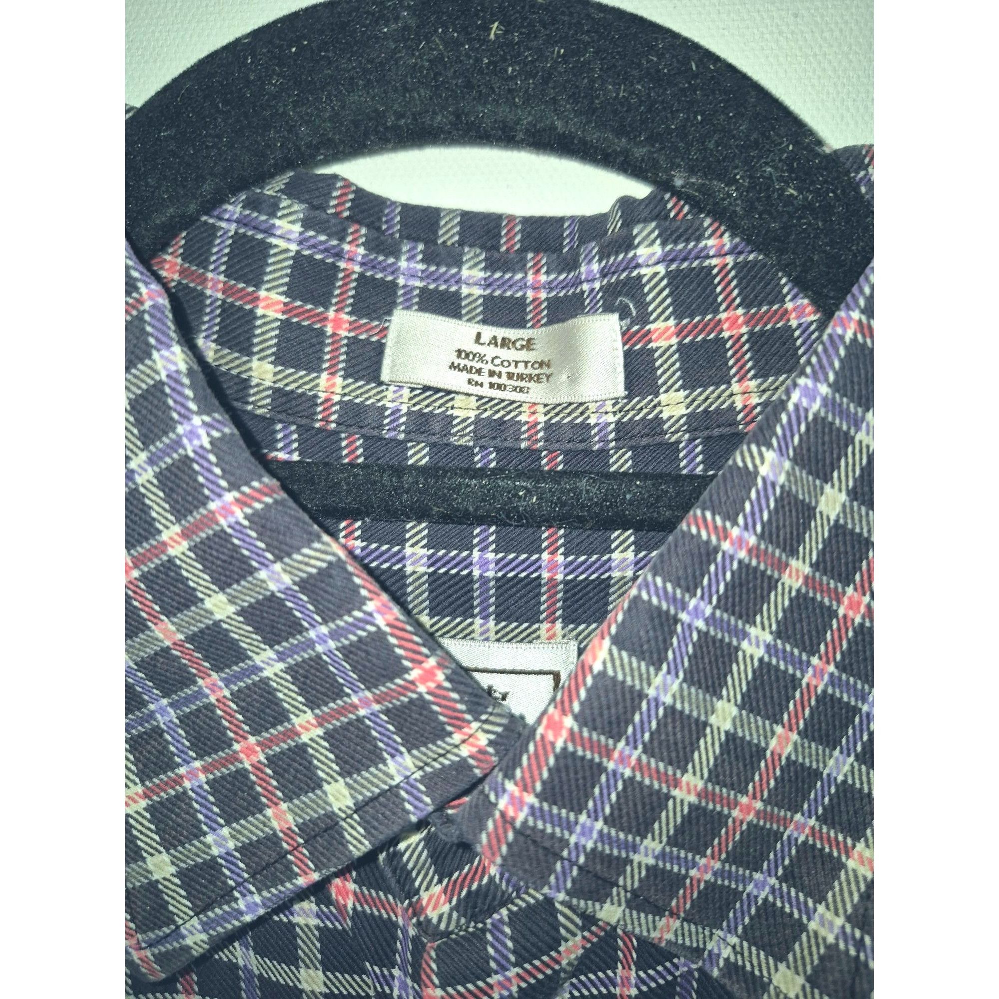 Peter Millar Peter Millar Large Long Sleeve Navy Plaid Button-Up Shirt 10 Size US L / EU 52-54 / 3 - 1 Thumbnail