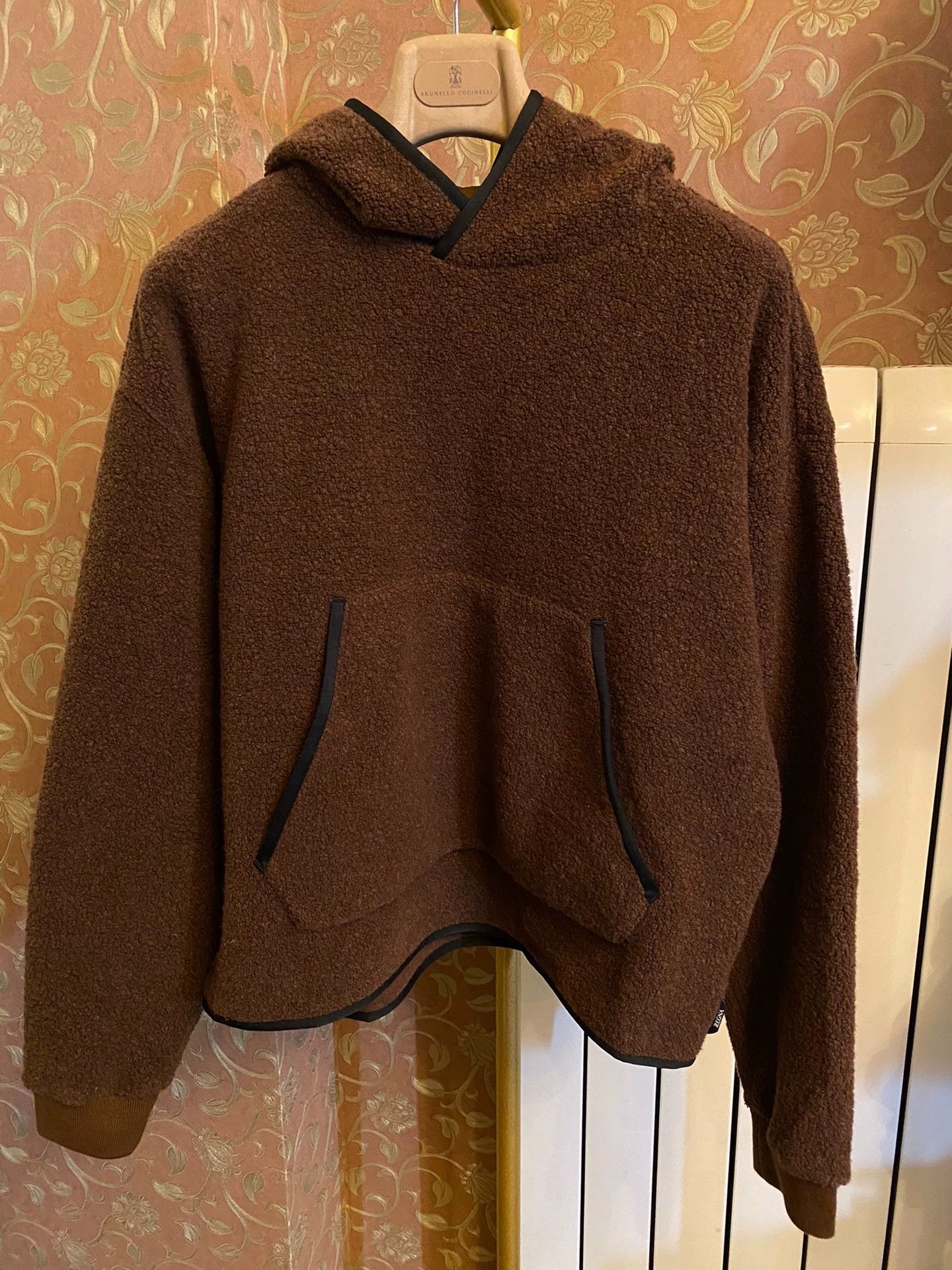 Ermenegildo Zegna ZEGNA Unisex Teddy Wool New Hoodie Size US M / EU 48-50 / 2 - 1 Thumbnail
