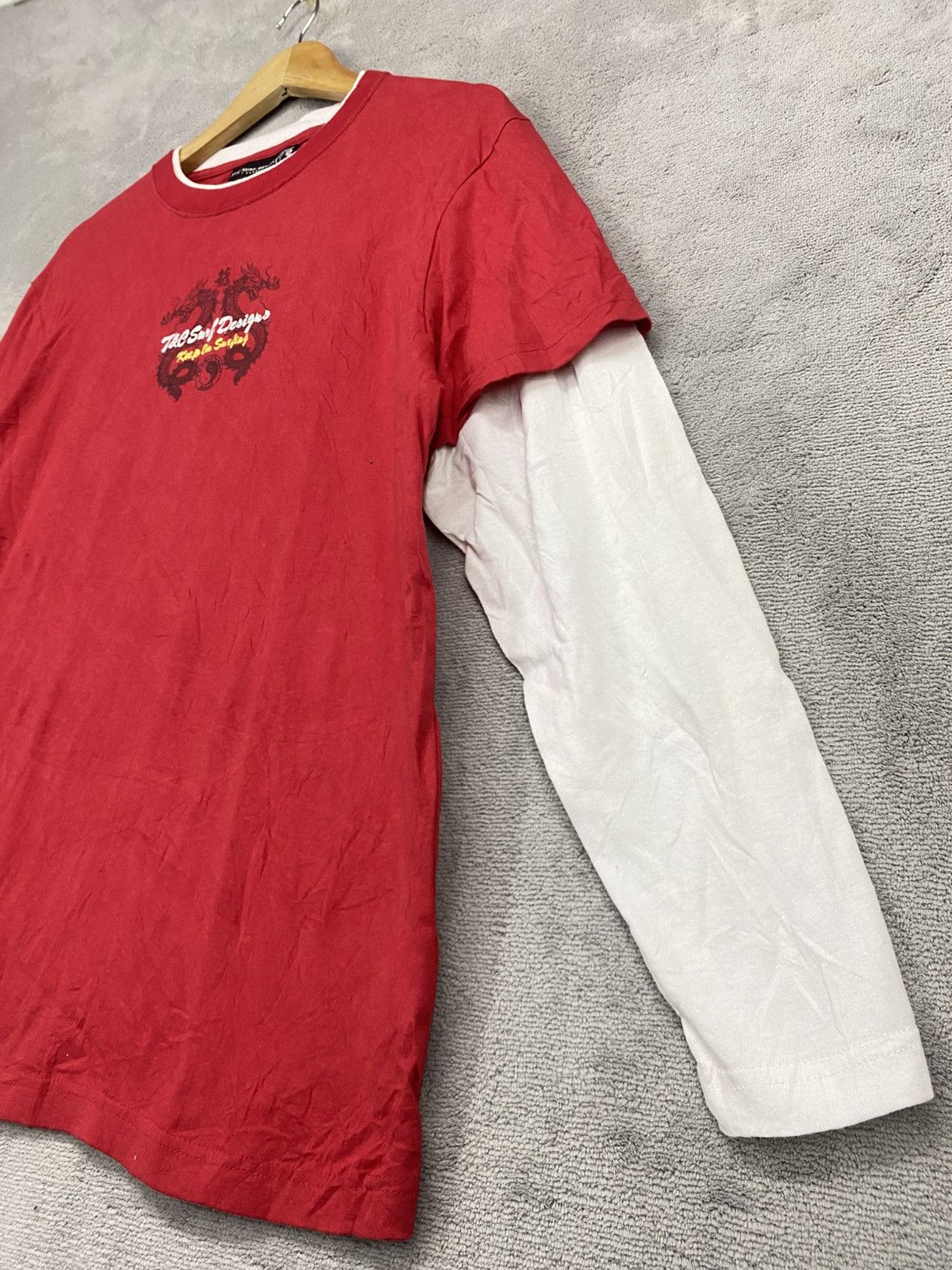 Vintage VINTAGE Y2K T&C SURF DOUBLE SLEEVE LS TEE SURFING🔥 Size US L / EU 52-54 / 3 - 3 Thumbnail