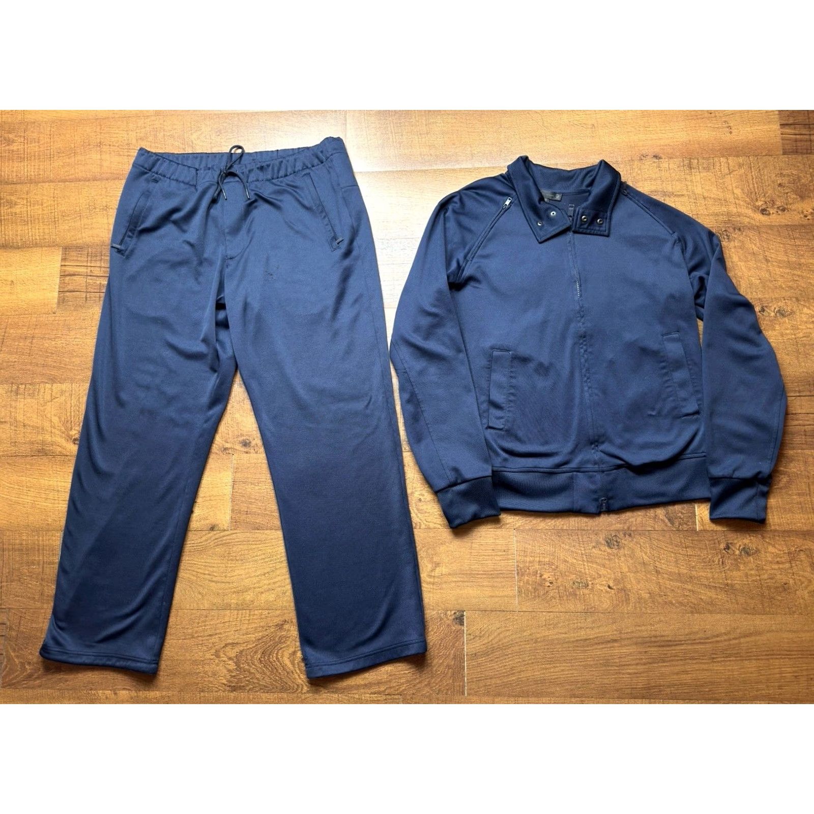 Adidas Y2K Adidas Y-3 Yohji Yamamoto Tech Track Suit Jacket Pants Blue Mens 2XL Full Zip Size 48R - 2 Thumbnail