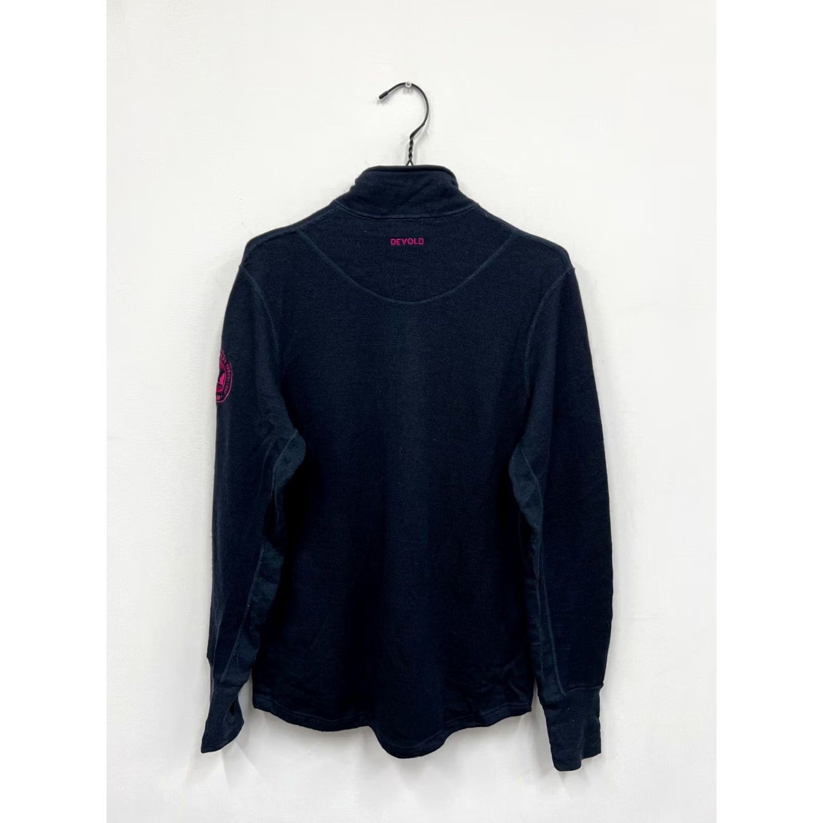 Vintage DEVOLD Norway Jacket Womens L Wool 100% Dark Navy Outdoor Outdoor Wool Jacket Womens L 1990s? Size L / US 10 / IT 46 - 4 Thumbnail