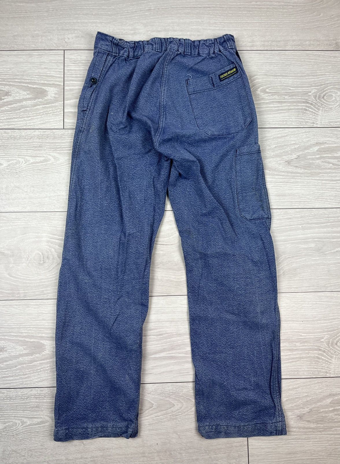 Le Laboureur Le Laboureur Vintage 80s Blue French Work Canvas Pants Size US 32 / EU 48 - 10 Thumbnail